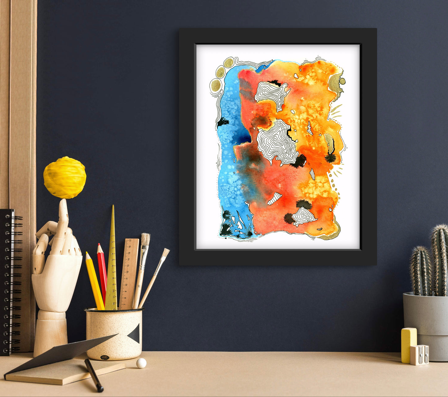 'Lava Lake' Fine Art Print
