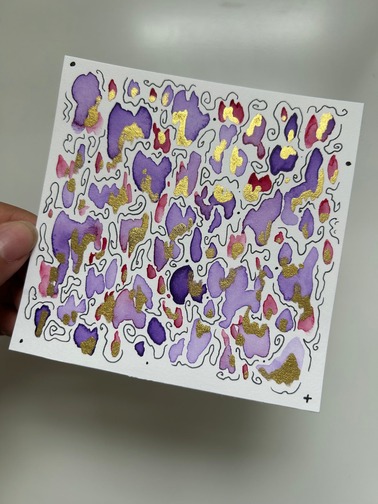 ‘Amethyst Reef’ - Original 4x4 Painting