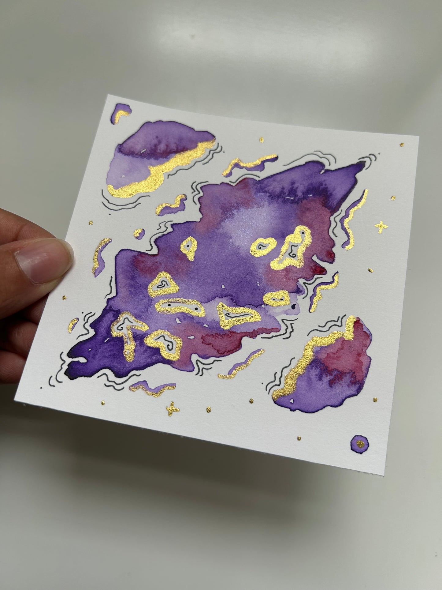 ‘Amethyst Island’ - Original 4x4 Painting