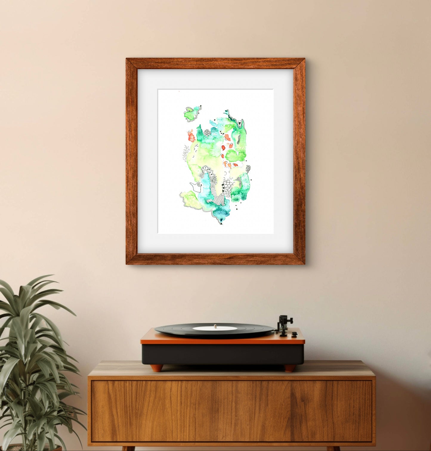'Green Garden' Fine Art Print