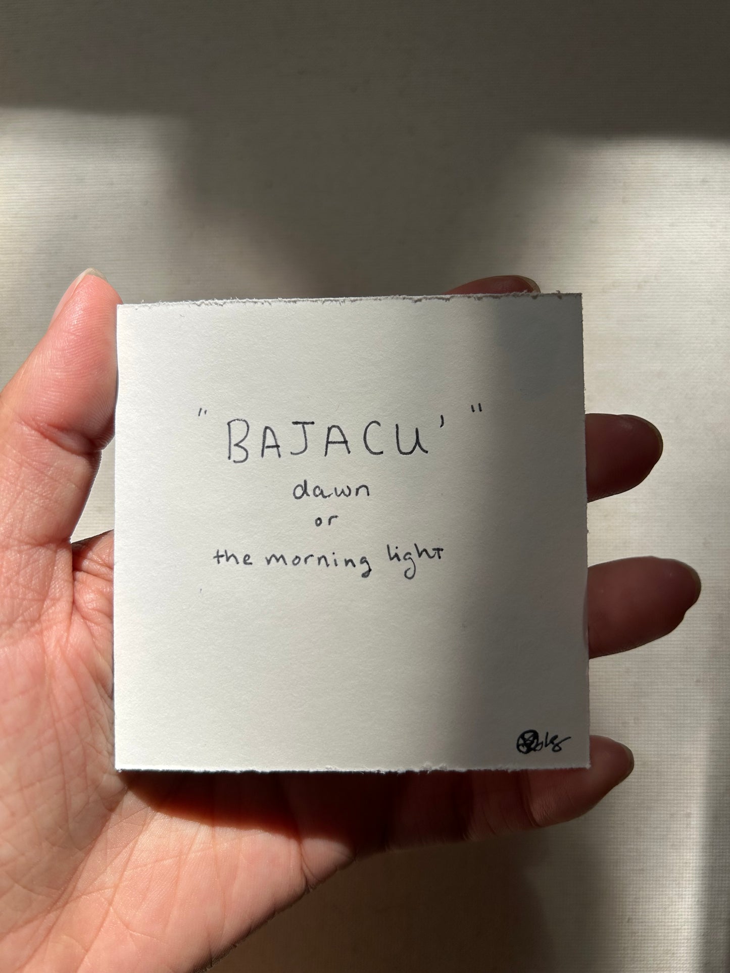 BAJACU’ (Dawn) - Talisman Painting