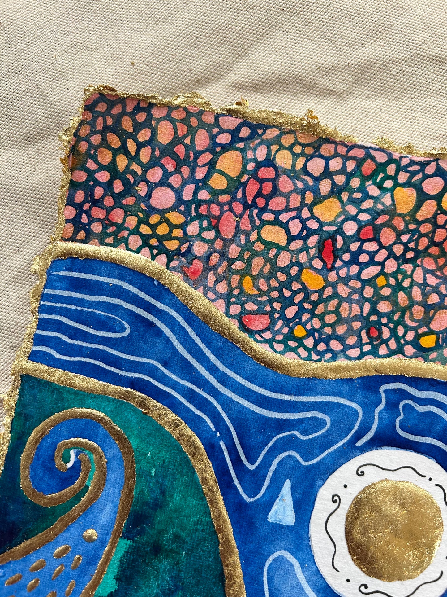 ‘Vessel of the Sacred High Waters No.5’ - Original 8x8 Painting