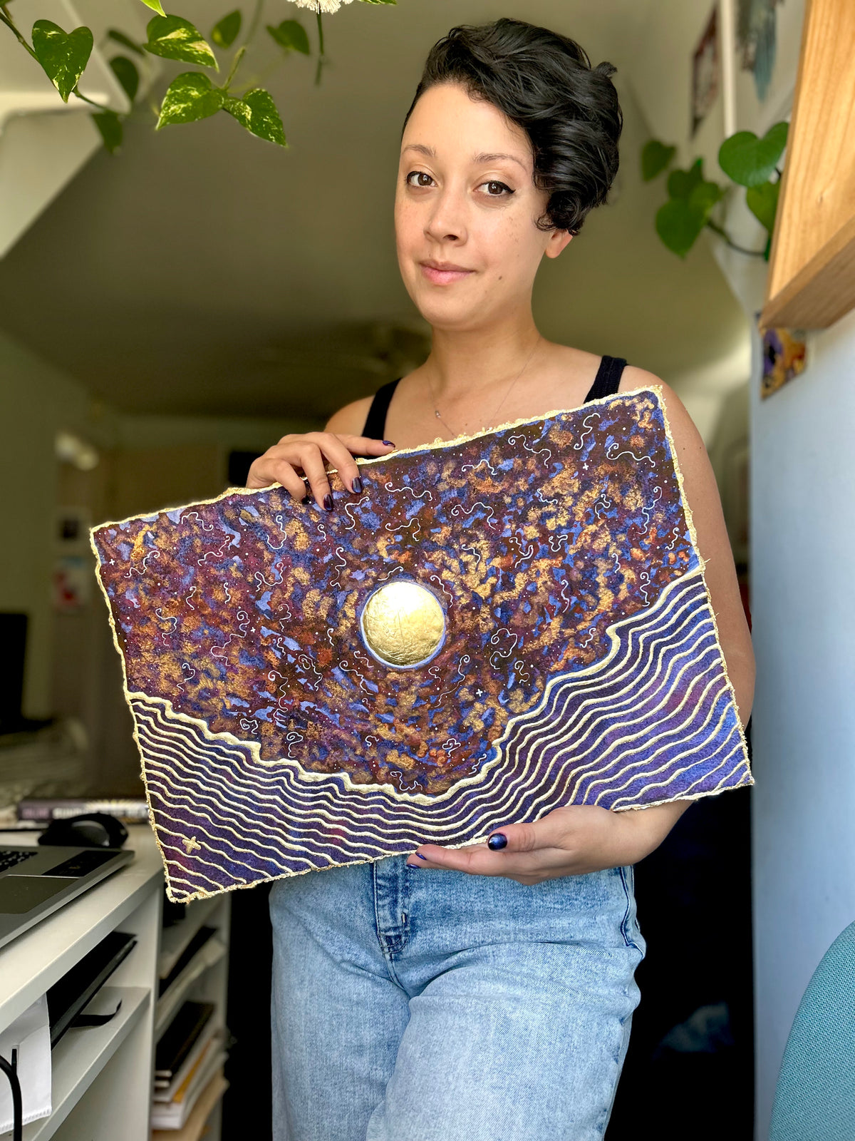 ‘Cosmic Vibrations No.5’ - Original 12x18 Painting