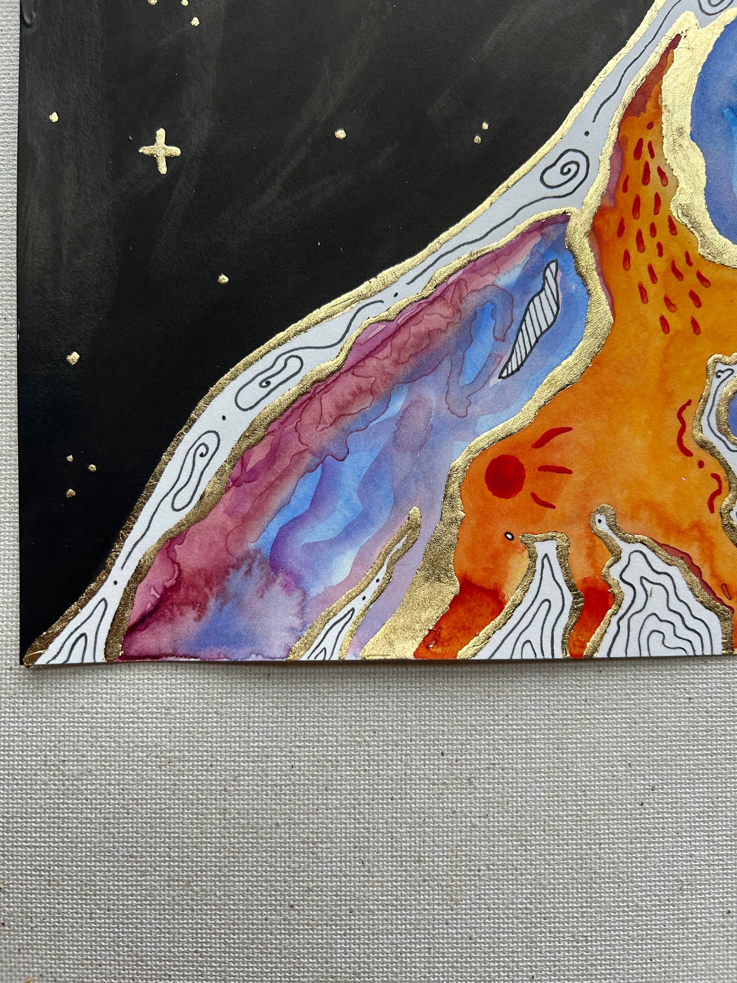 ‘Cosmic Divide No.2’ - Original 8x8 Painting