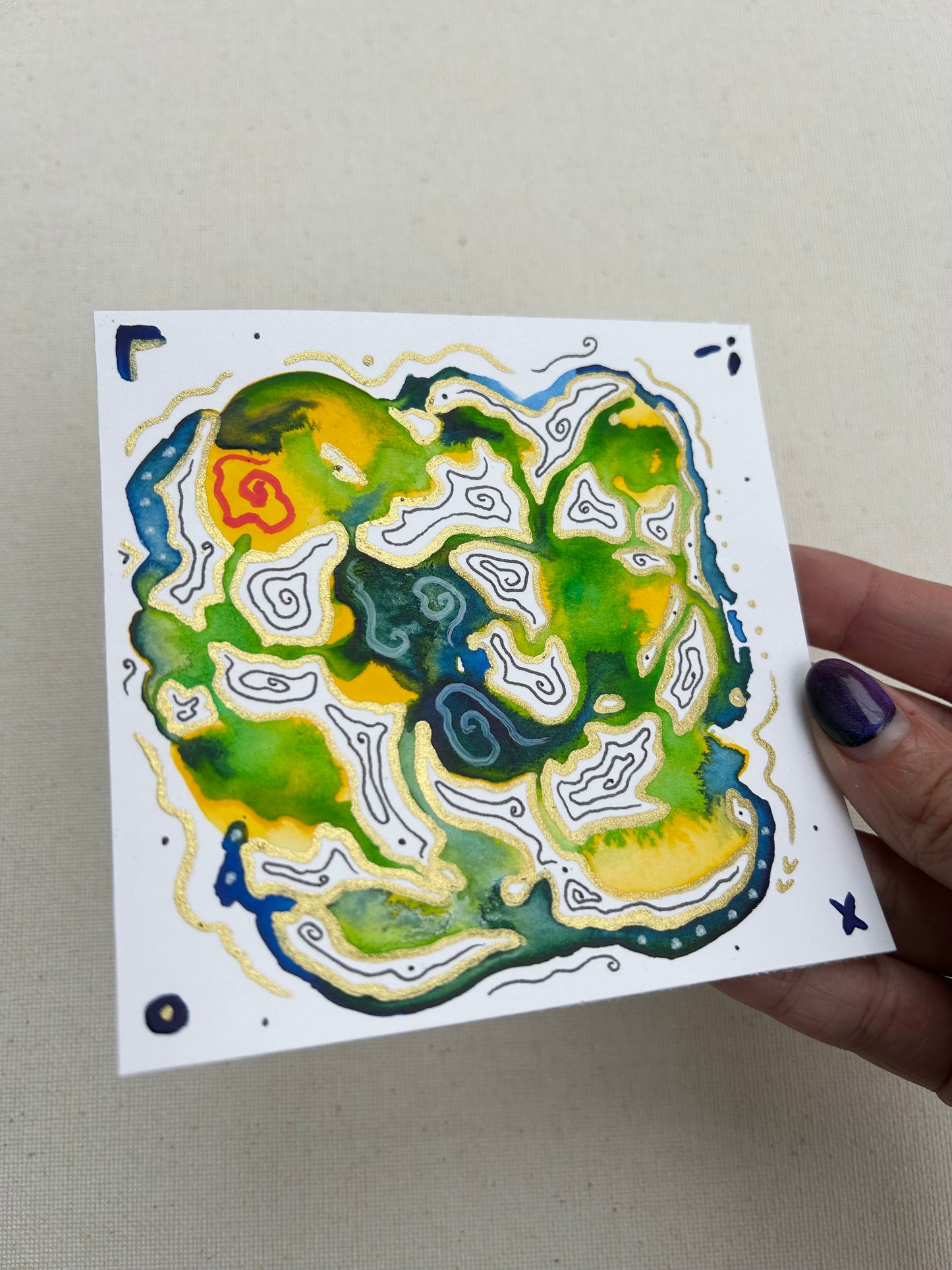 ‘Kelp Forest Edge No.3’ - Original 4x4 Painting