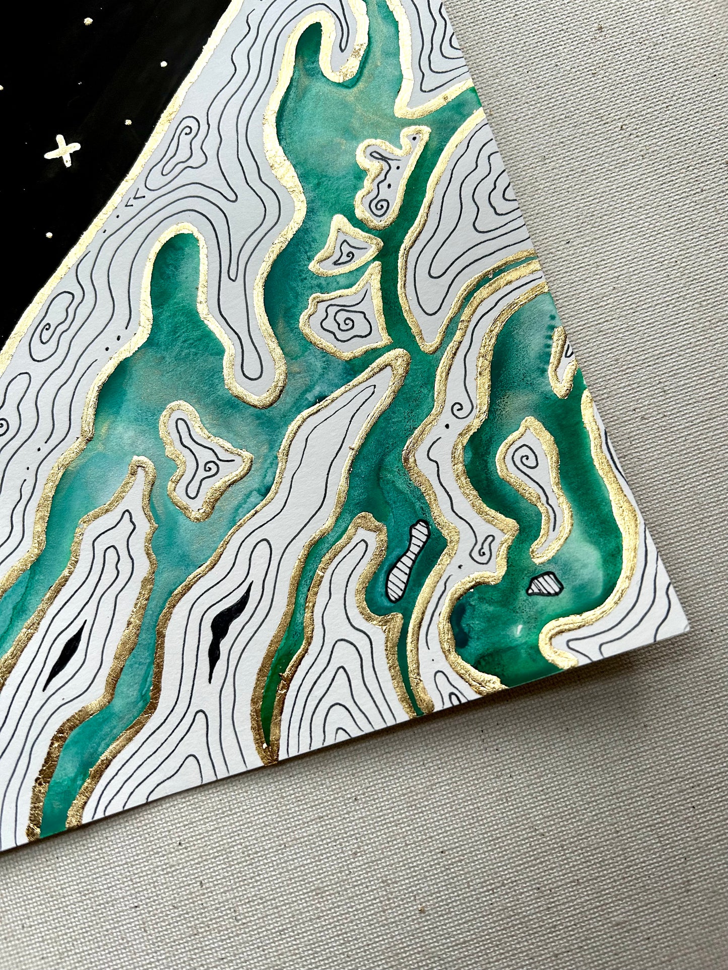 ‘Cosmic Divide No.3’ - Original 8x8 Painting