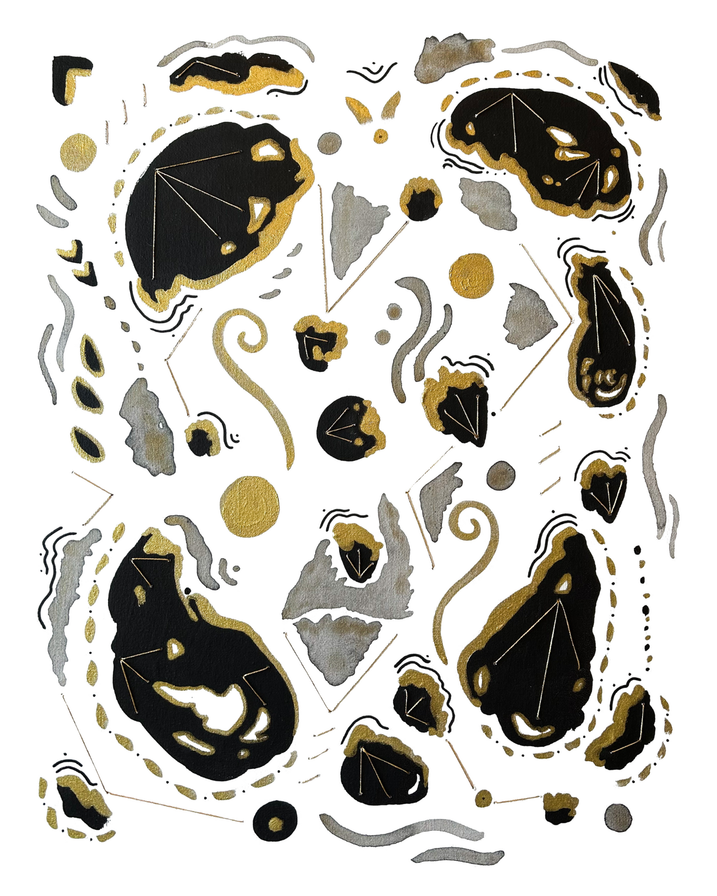 Delta Onyx No. 2 - Embellished Fine Art Print - Signed By The Artist
