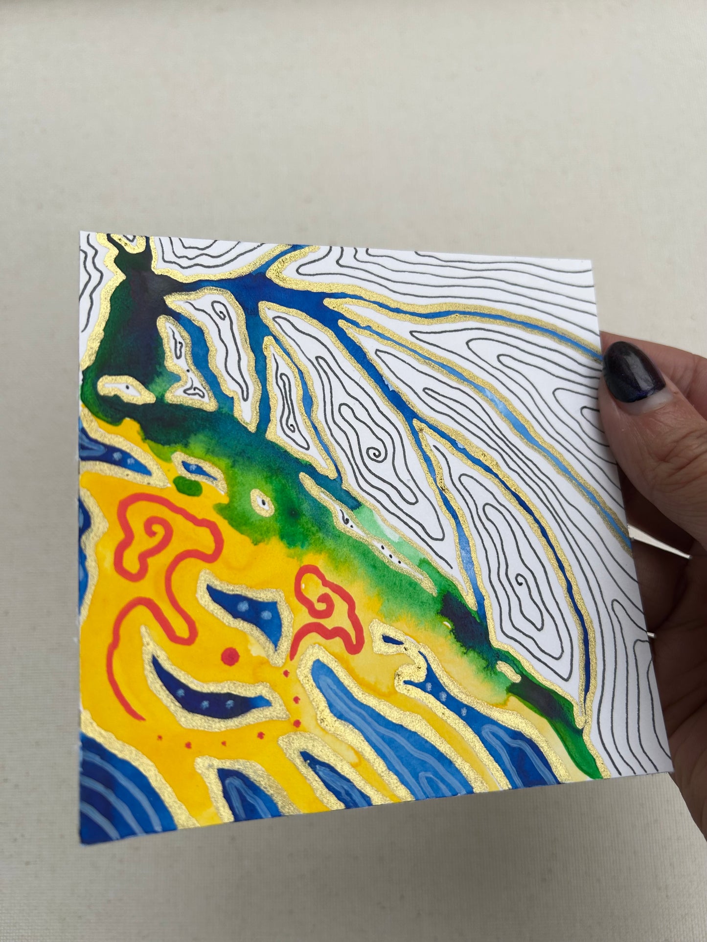 ‘Kelp Forest Edge No.2’ - Original 4x4 Painting