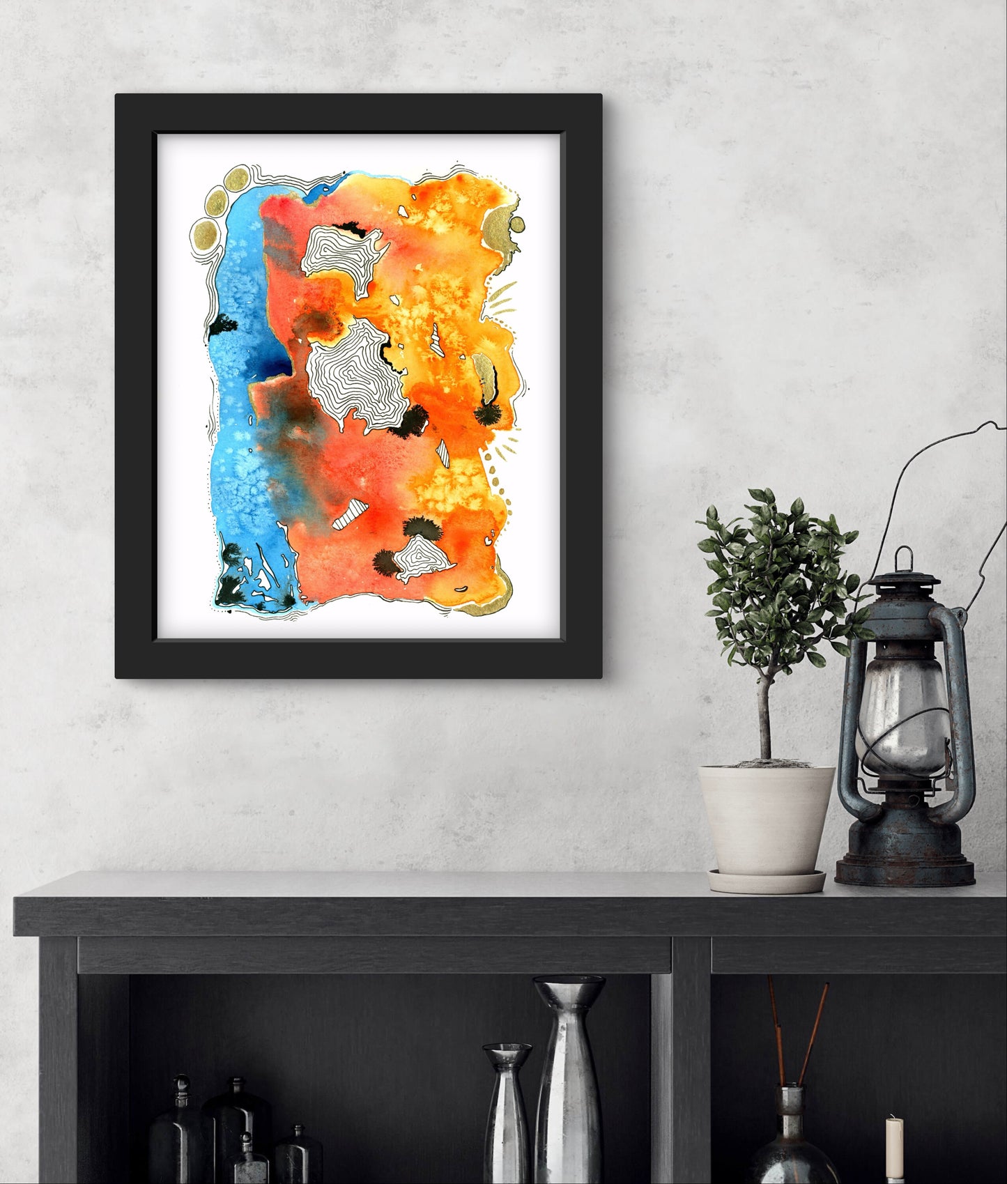 'Lava Lake' Fine Art Print