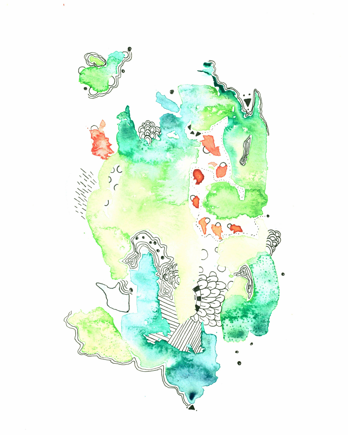 'Green Garden' Fine Art Print