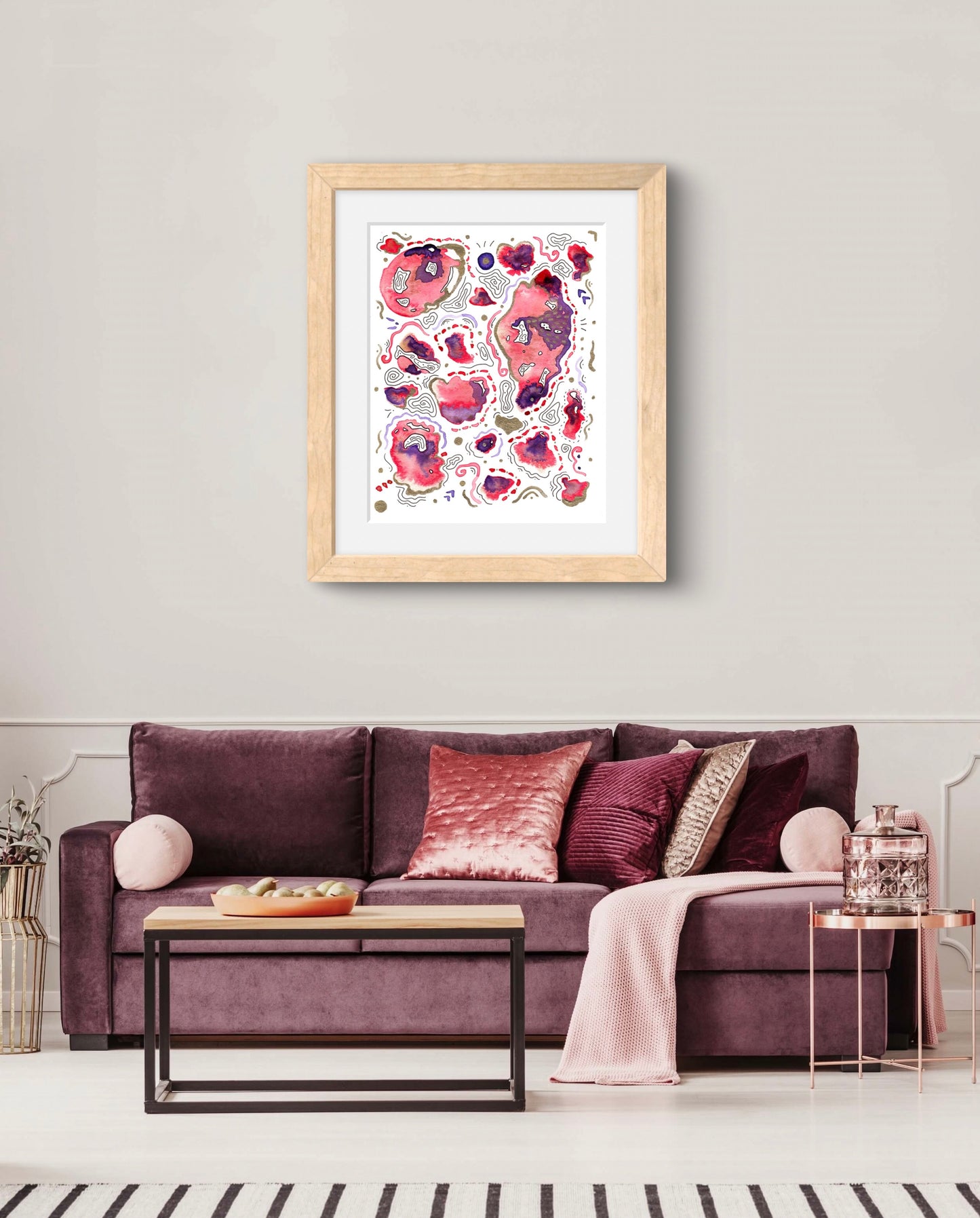 'Mind on Fire' Embellished Fine Art Print