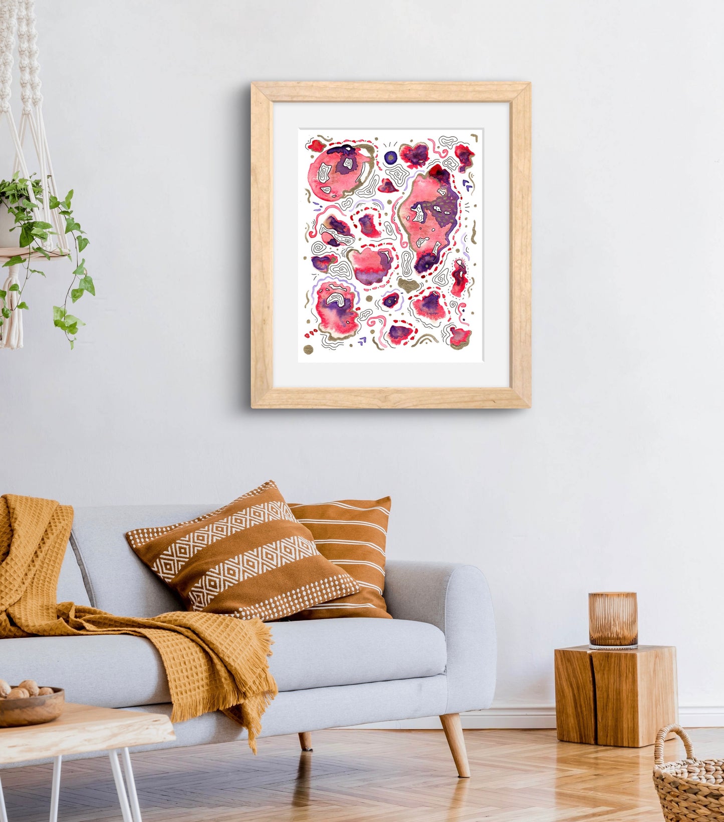 'Mind on Fire' Embellished Fine Art Print