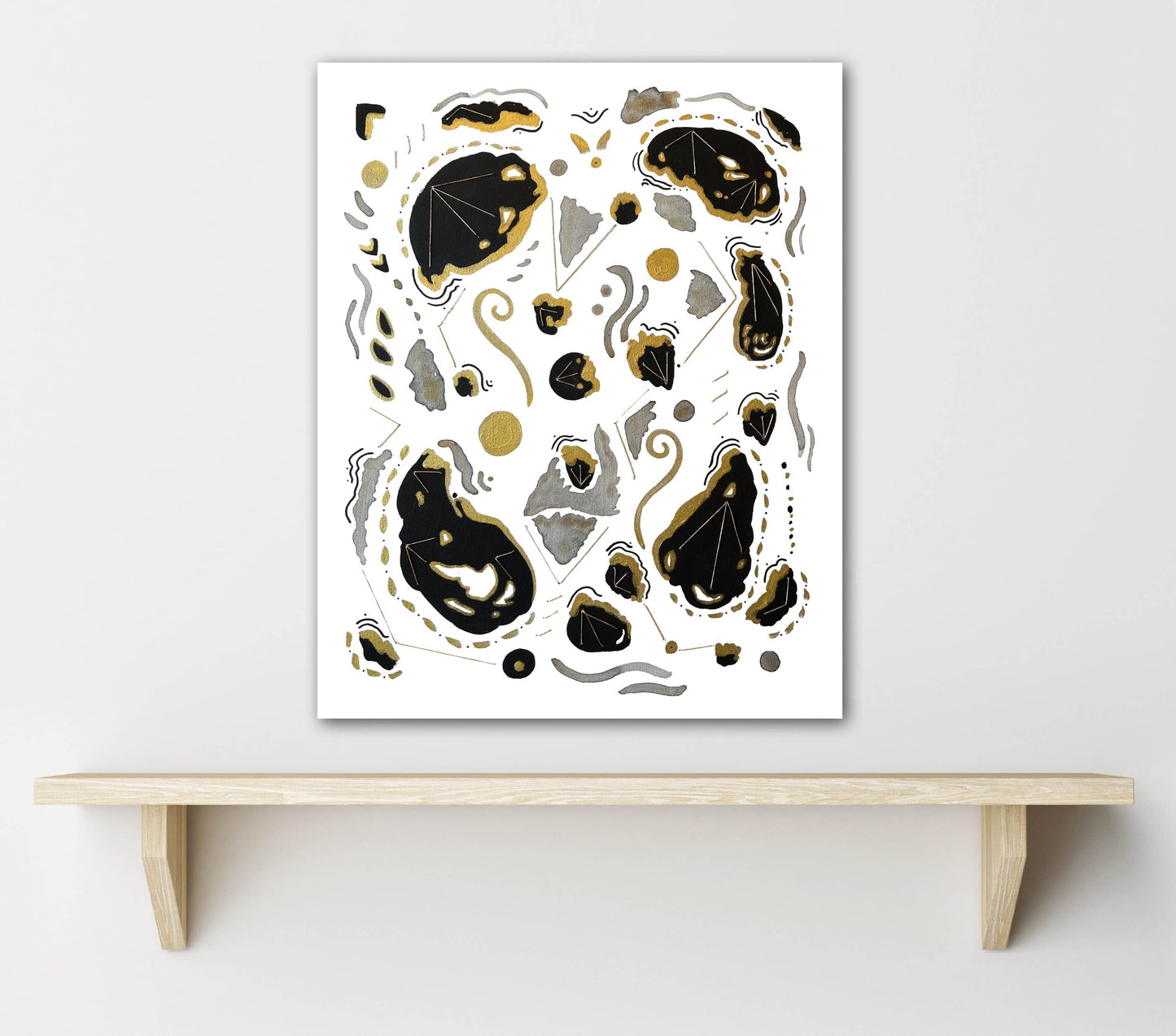 Delta Onyx No. 2 - Embellished Fine Art Print - Signed By The Artist
