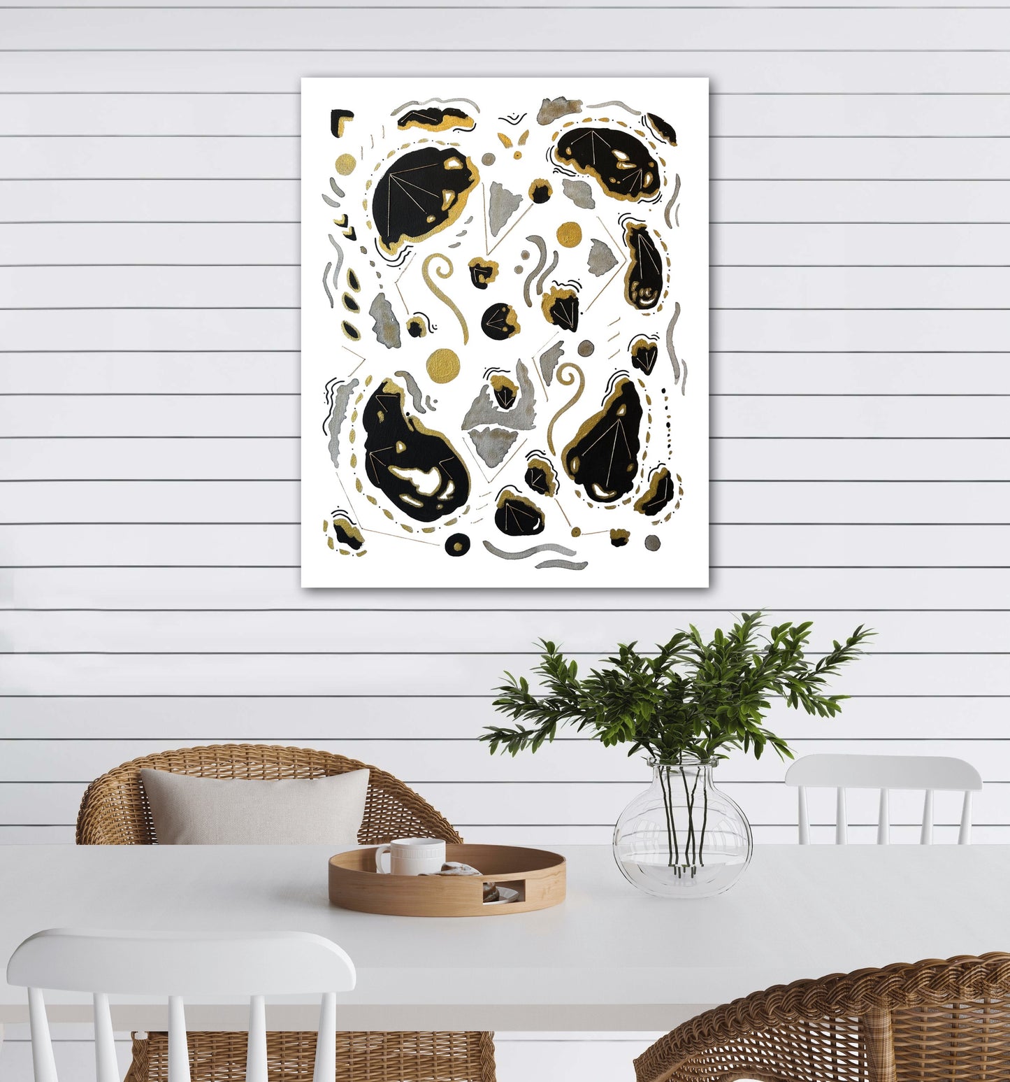 Delta Onyx No. 2 - Embellished Fine Art Print - Signed By The Artist