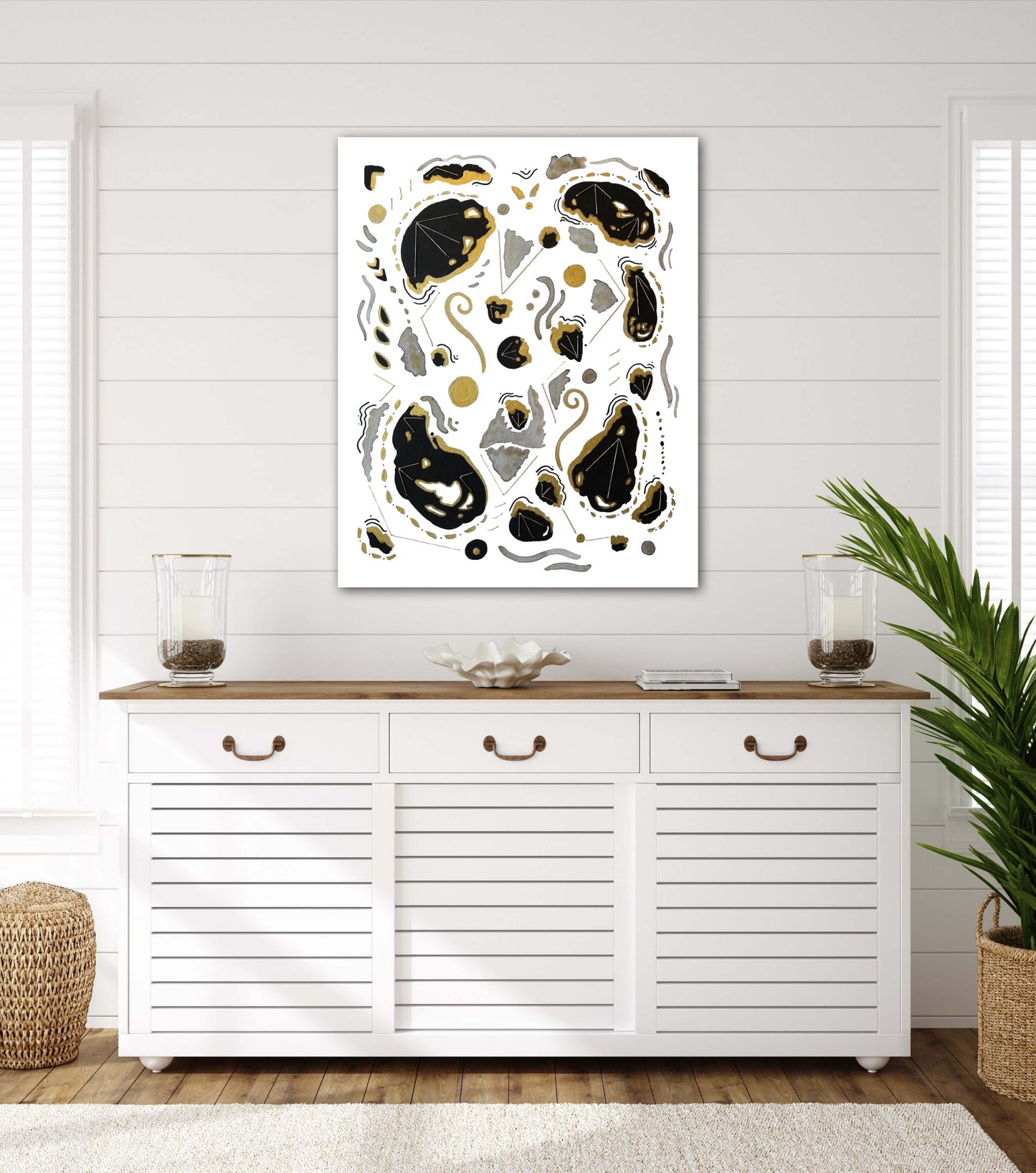 Delta Onyx No. 2 - Embellished Fine Art Print - Signed By The Artist