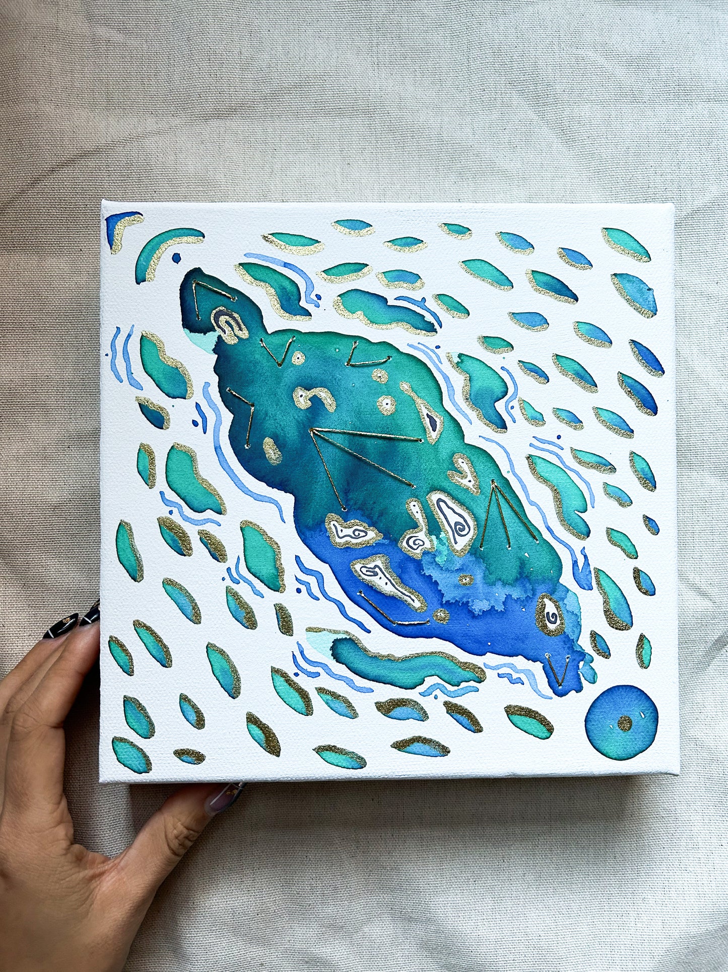 'Guanabana' Original 8x8 Painting
