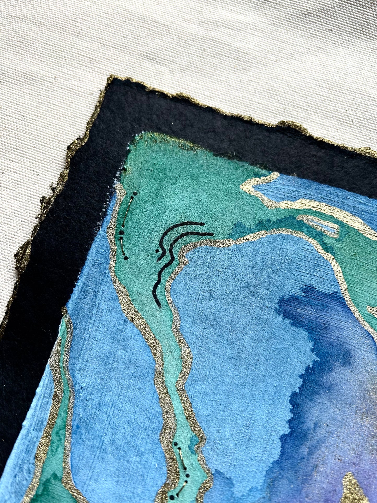 "SF:E No. 3" Original 8x8 Painting