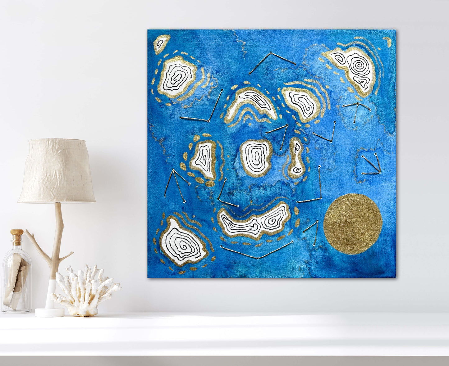 'Sun Over Sea' Embellished Art Print - Signed by the Artist - Limited Edition