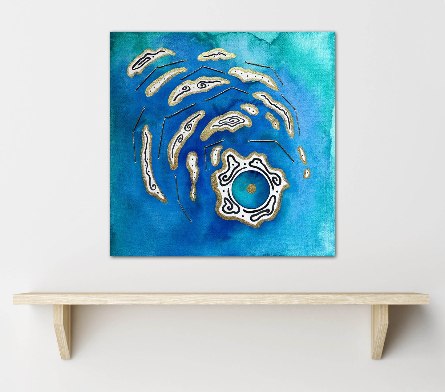 'Land / Break No. 2' Embellished Art Print - Signed by the Artist - Limited Edition