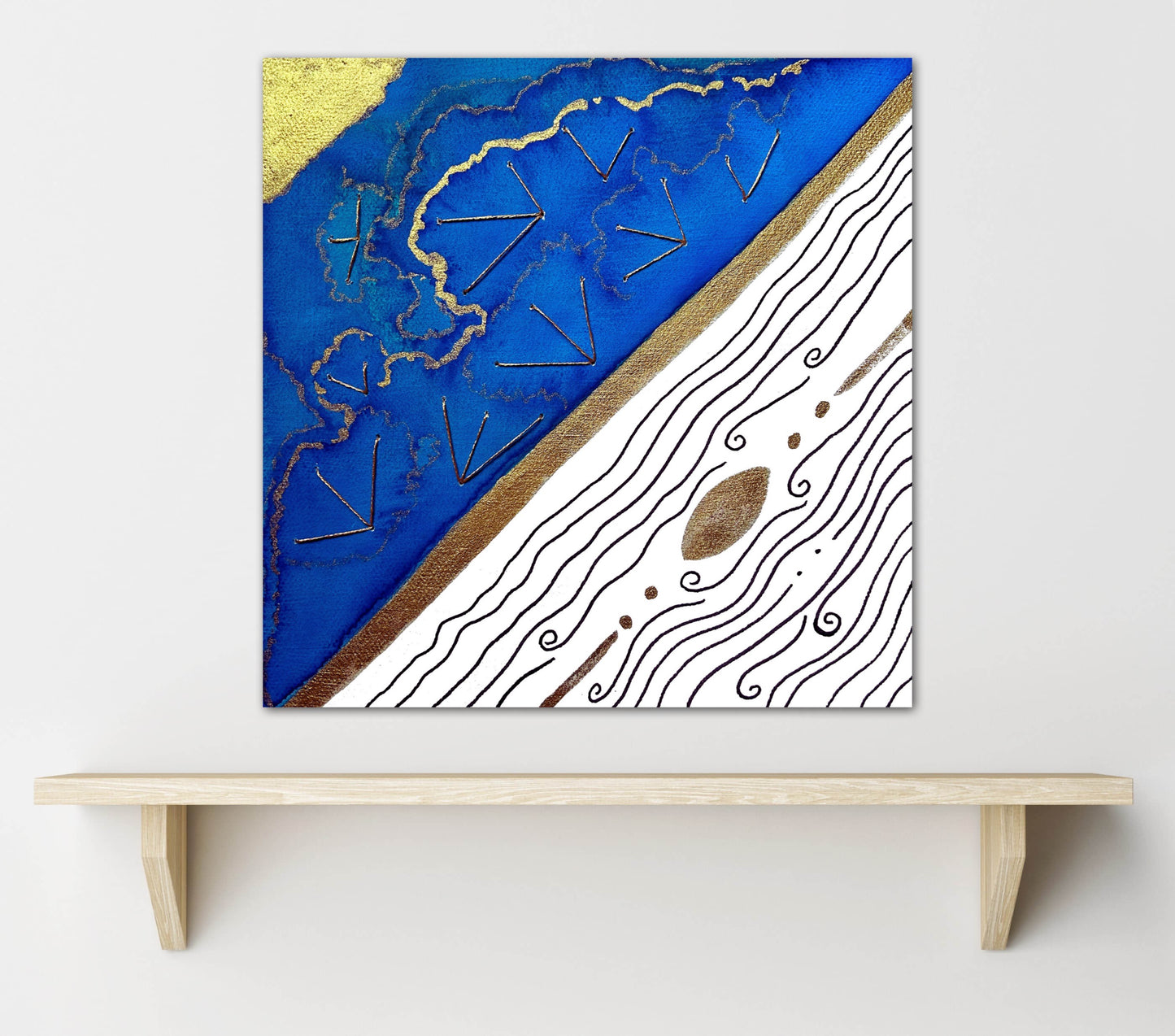 'Sea Sky' Embellished Art Print - Signed By the Artist - Limited Edition