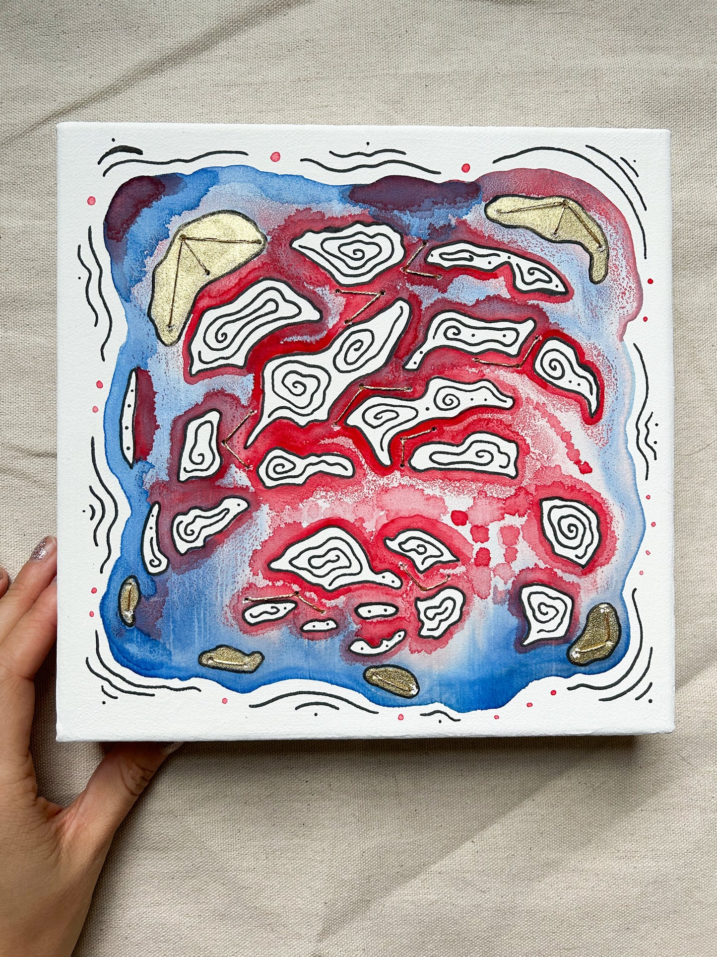 'Ruptura' - Original 8x8 Painting