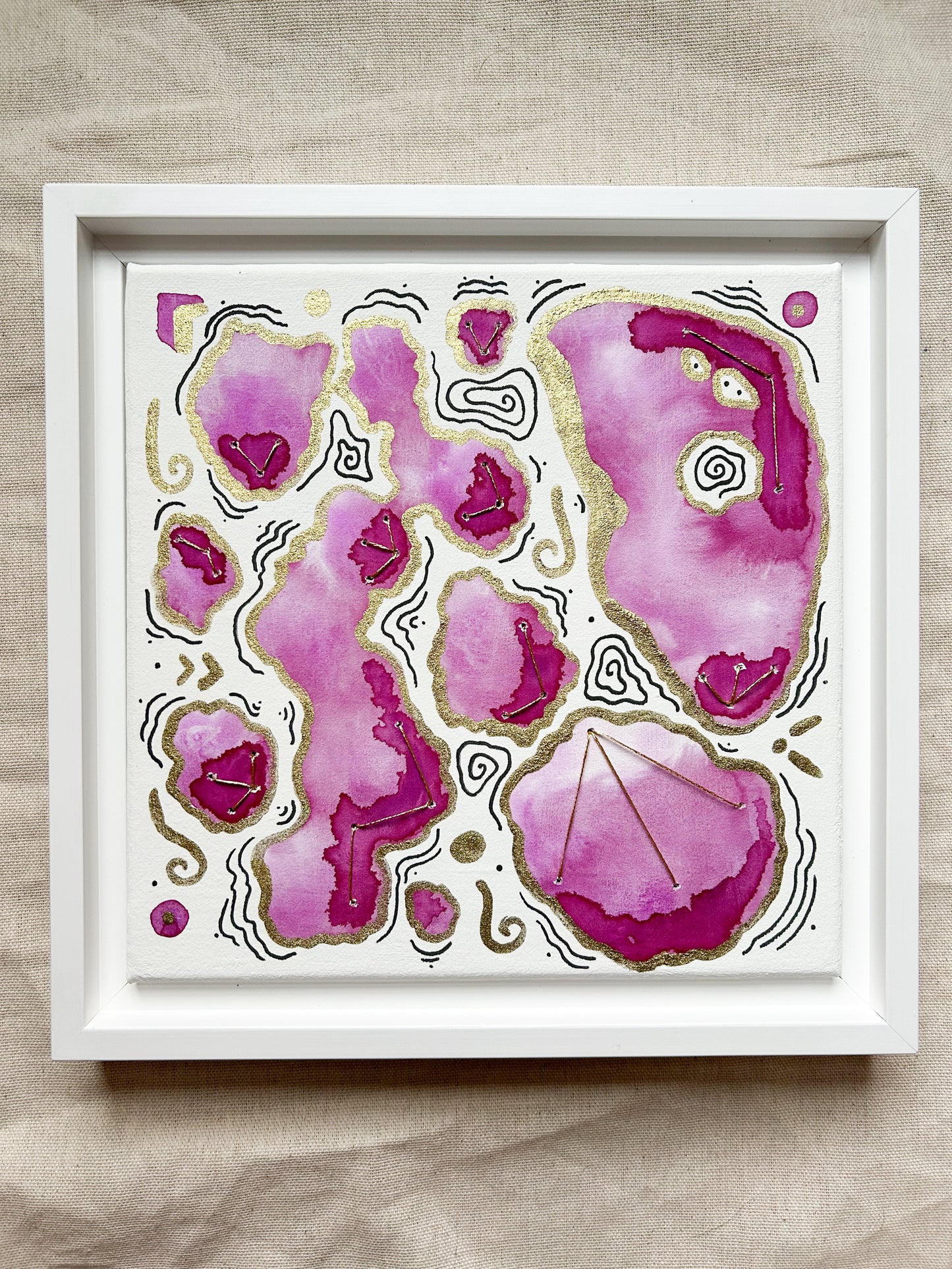 'Archaea' - Original 8x8 Painting