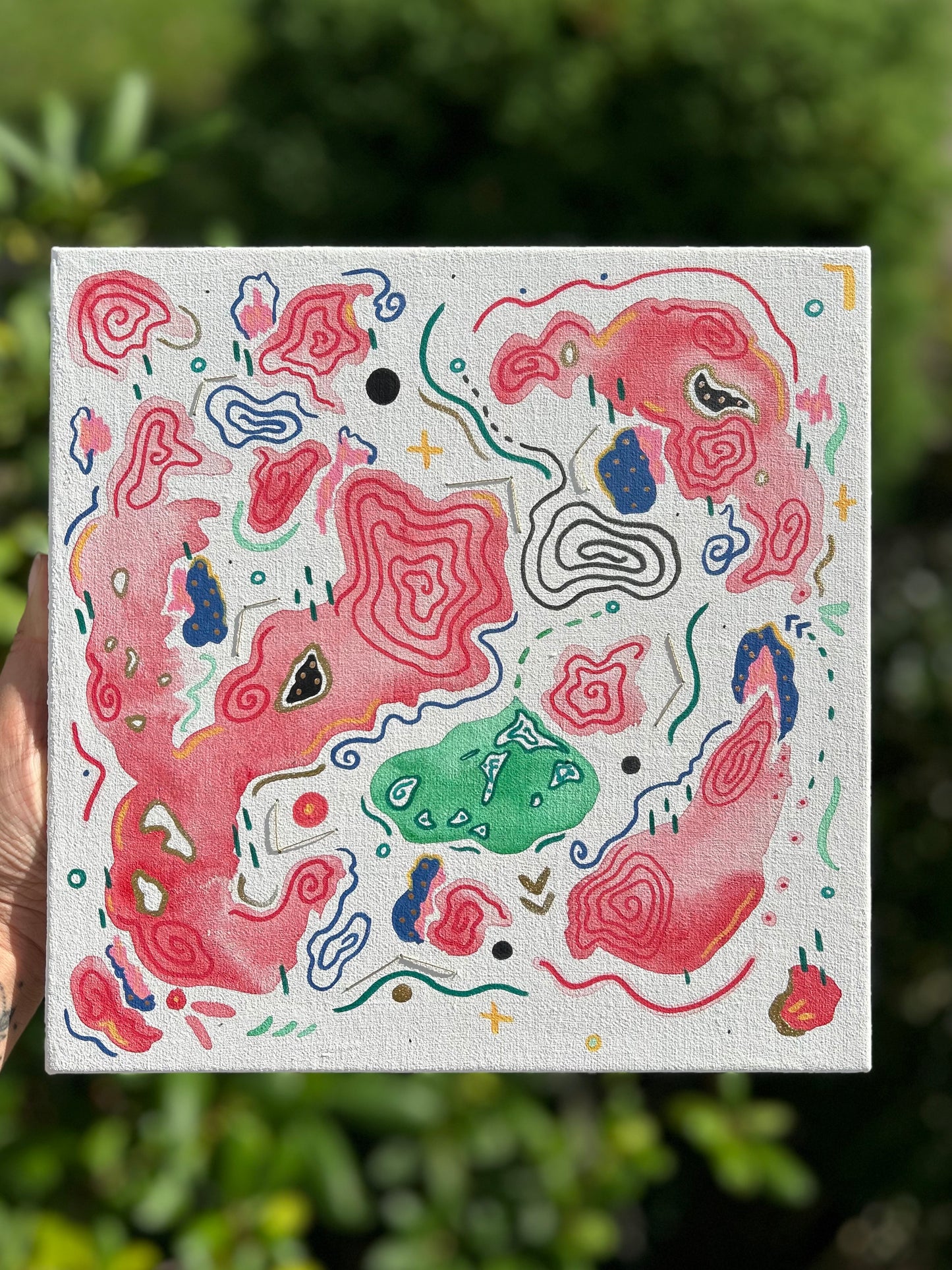 "Island of Things No. 1", 10x 10 Original Painting