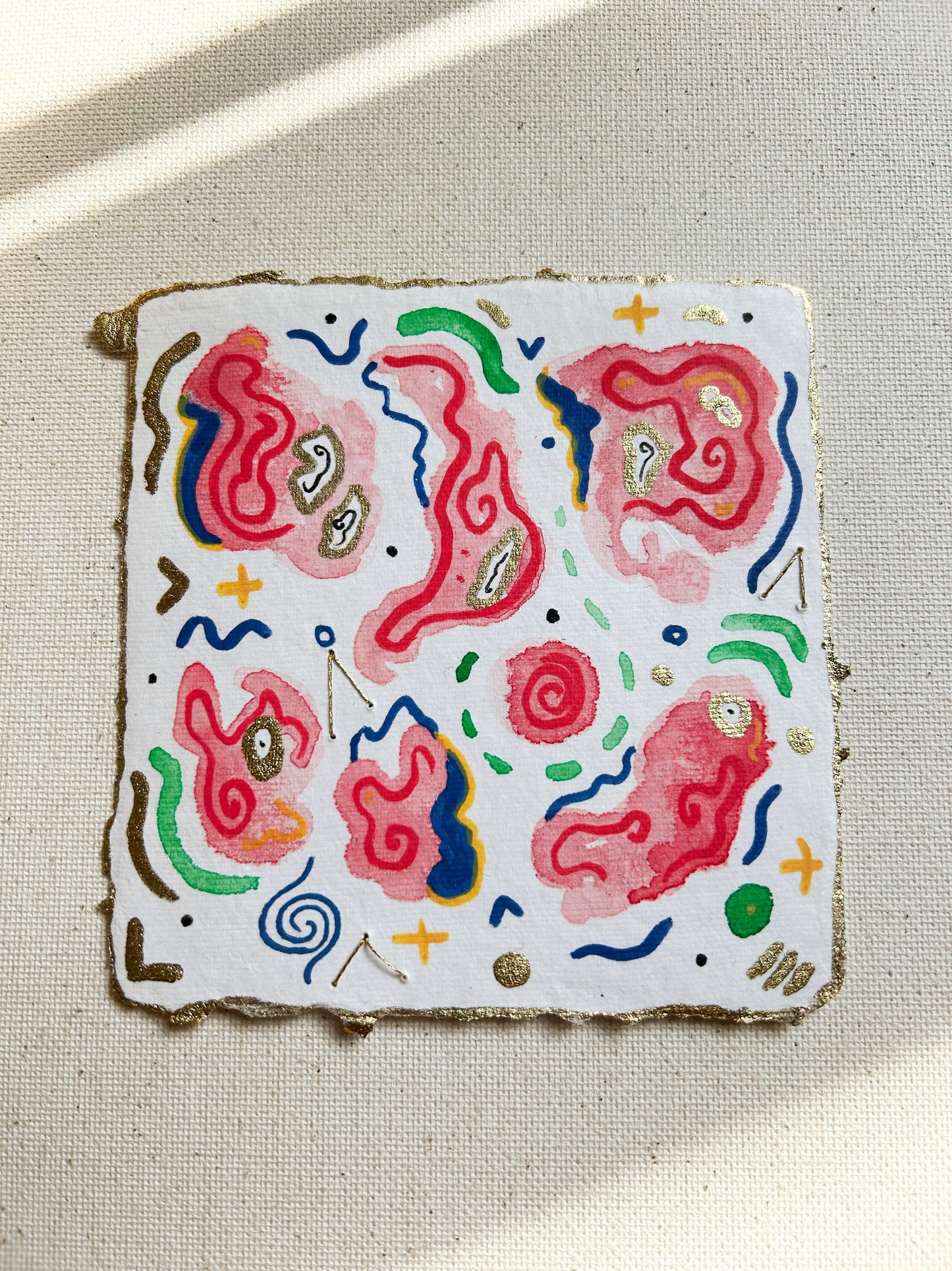 "Island of Things No. 6", 4x4 Original Painting