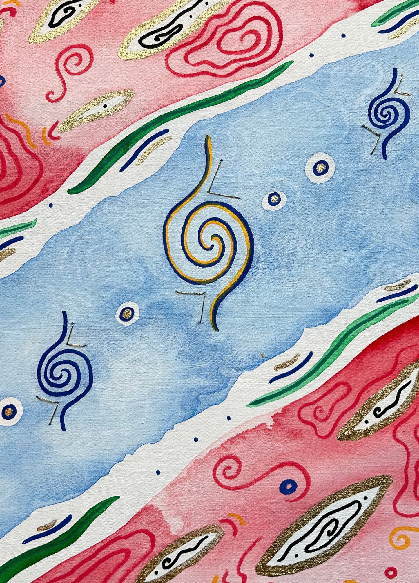 "Hurakan" - 9x12 Original Painting (Island of Things Collection)