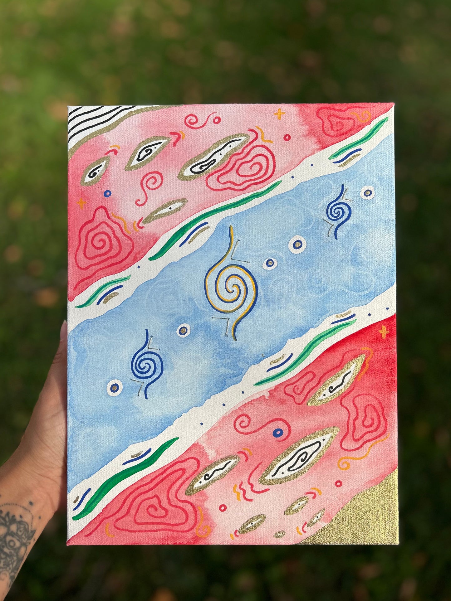 "Hurakan" - 9x12 Original Painting (Island of Things Collection)