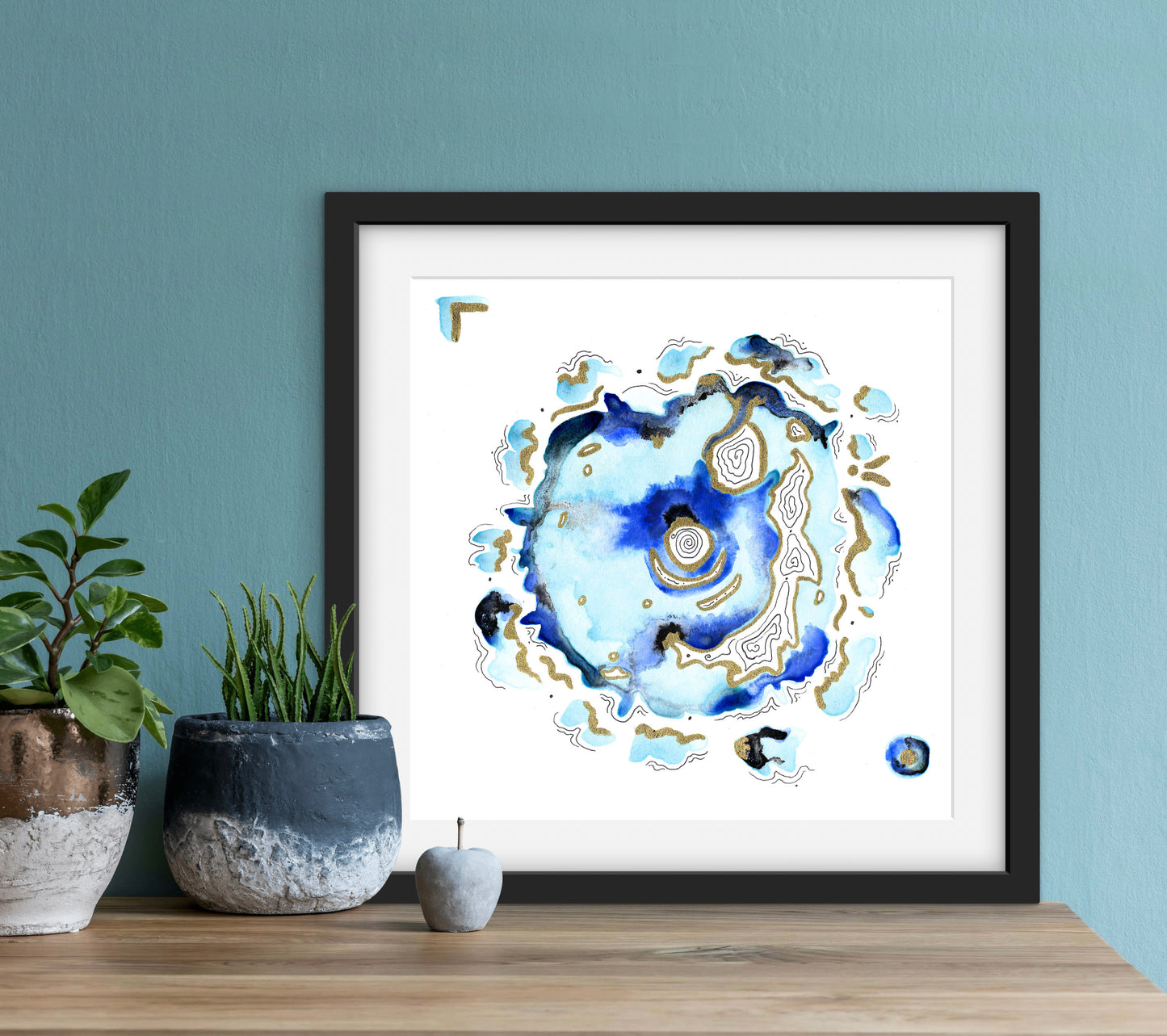'Blue Burst No.1' - Limited Edition Fine Art Print - Signed by the Artist