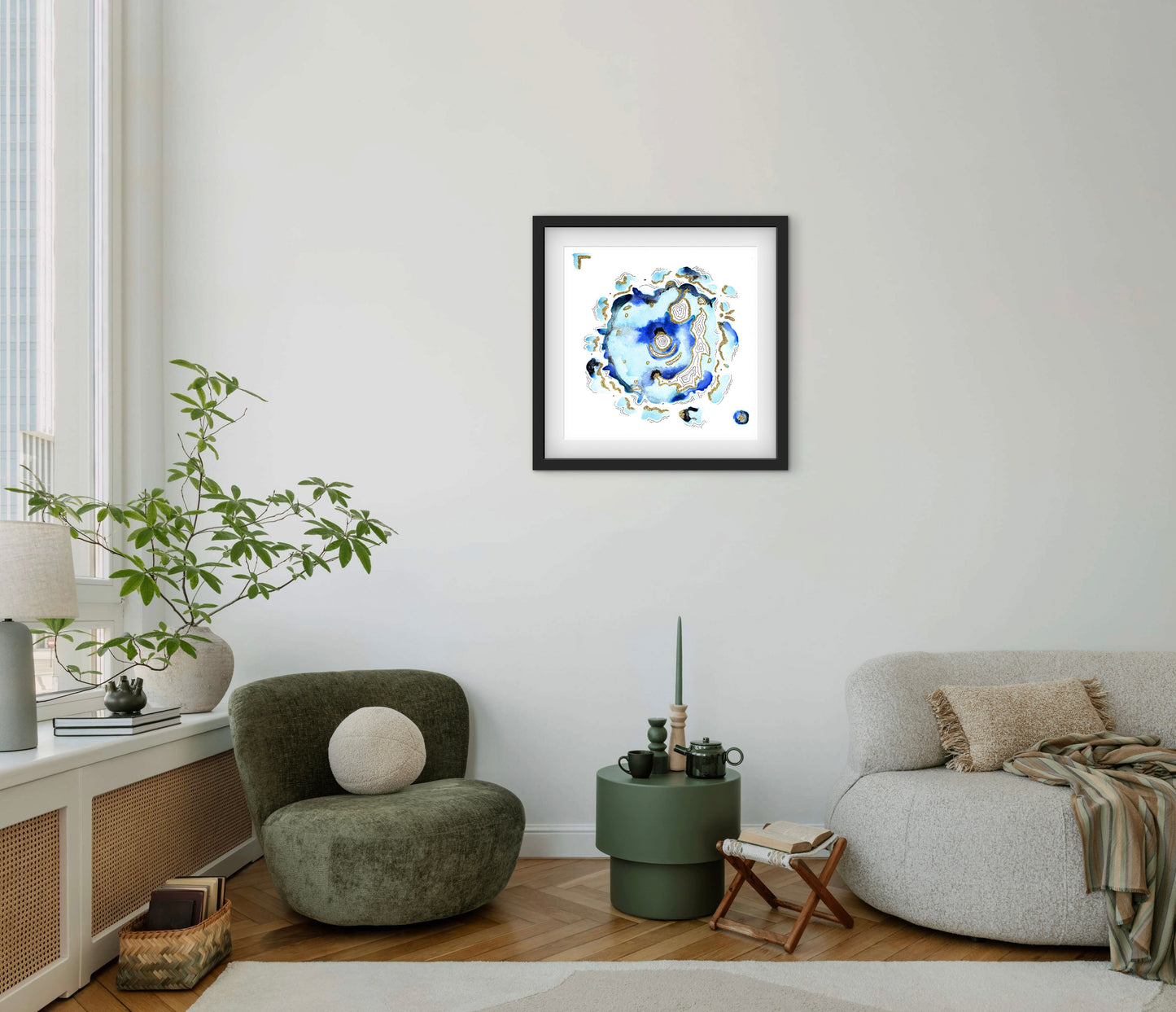 'Blue Burst No.1' - Limited Edition Fine Art Print - Signed by the Artist