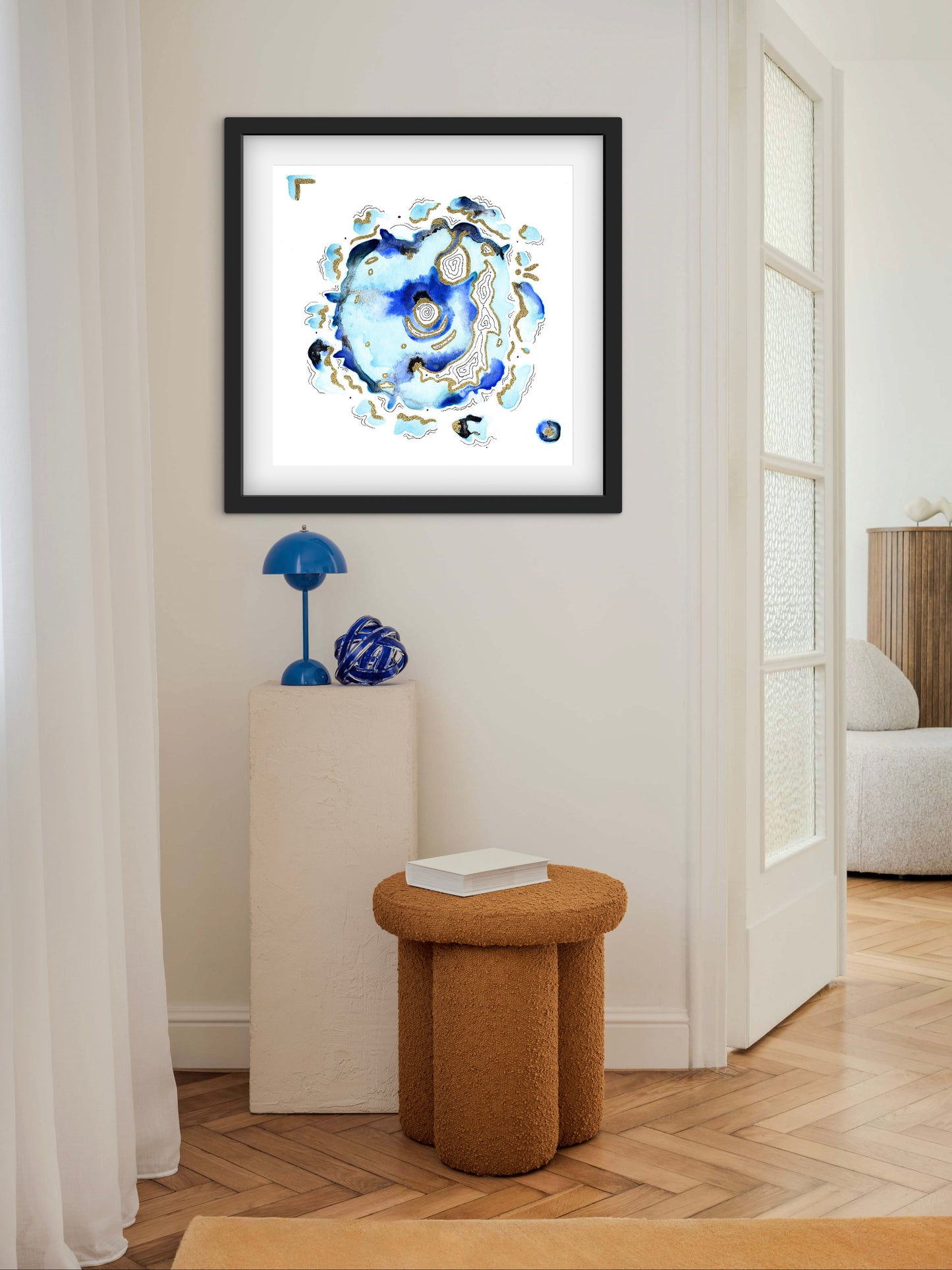 'Blue Burst No.1' - Limited Edition Fine Art Print - Signed by the Artist