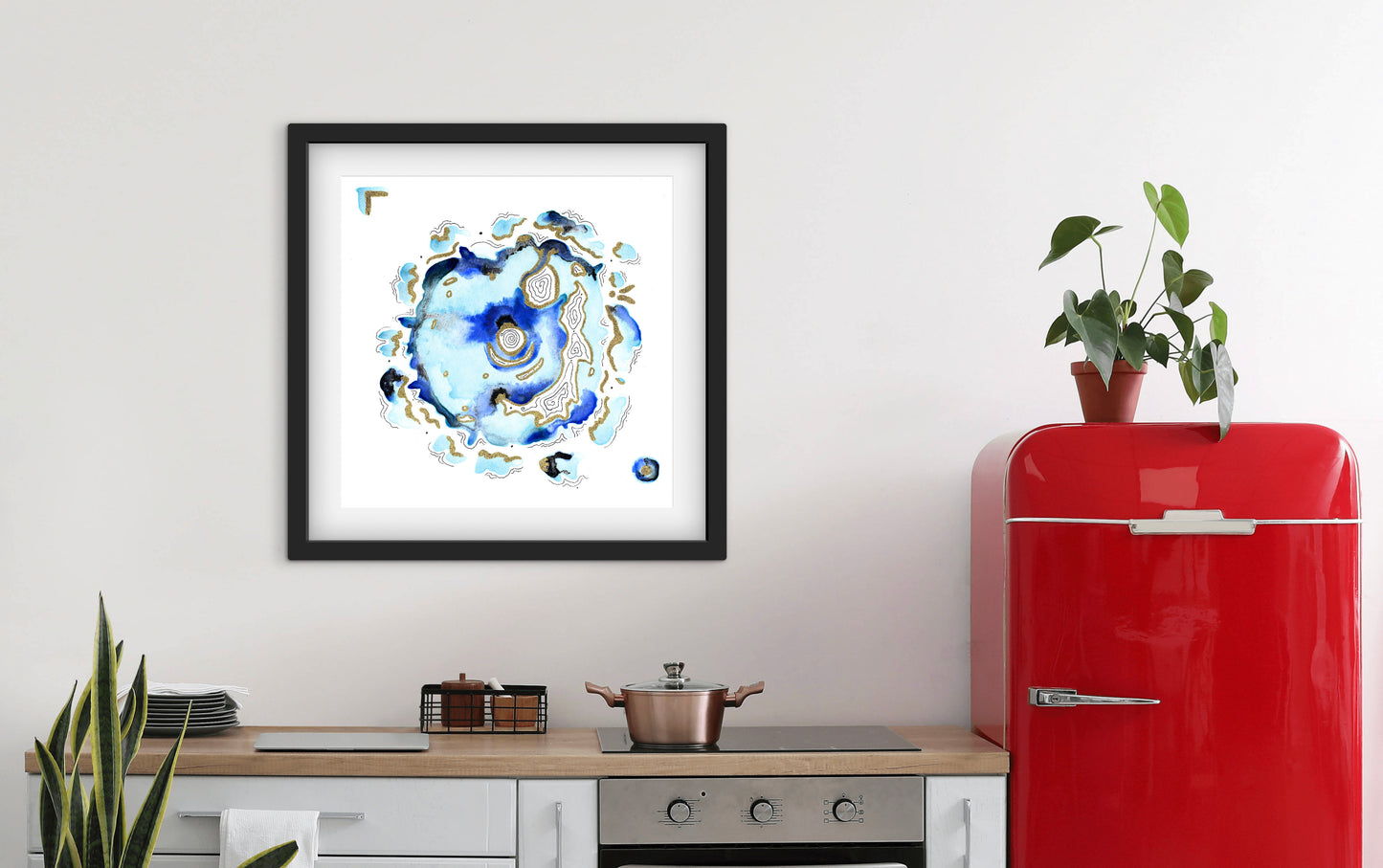 'Blue Burst No.1' - Limited Edition Fine Art Print - Signed by the Artist