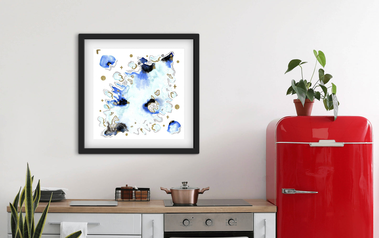 'Blue Burst No.2' - Limited Edition Fine Art Print - Signed by the Artist