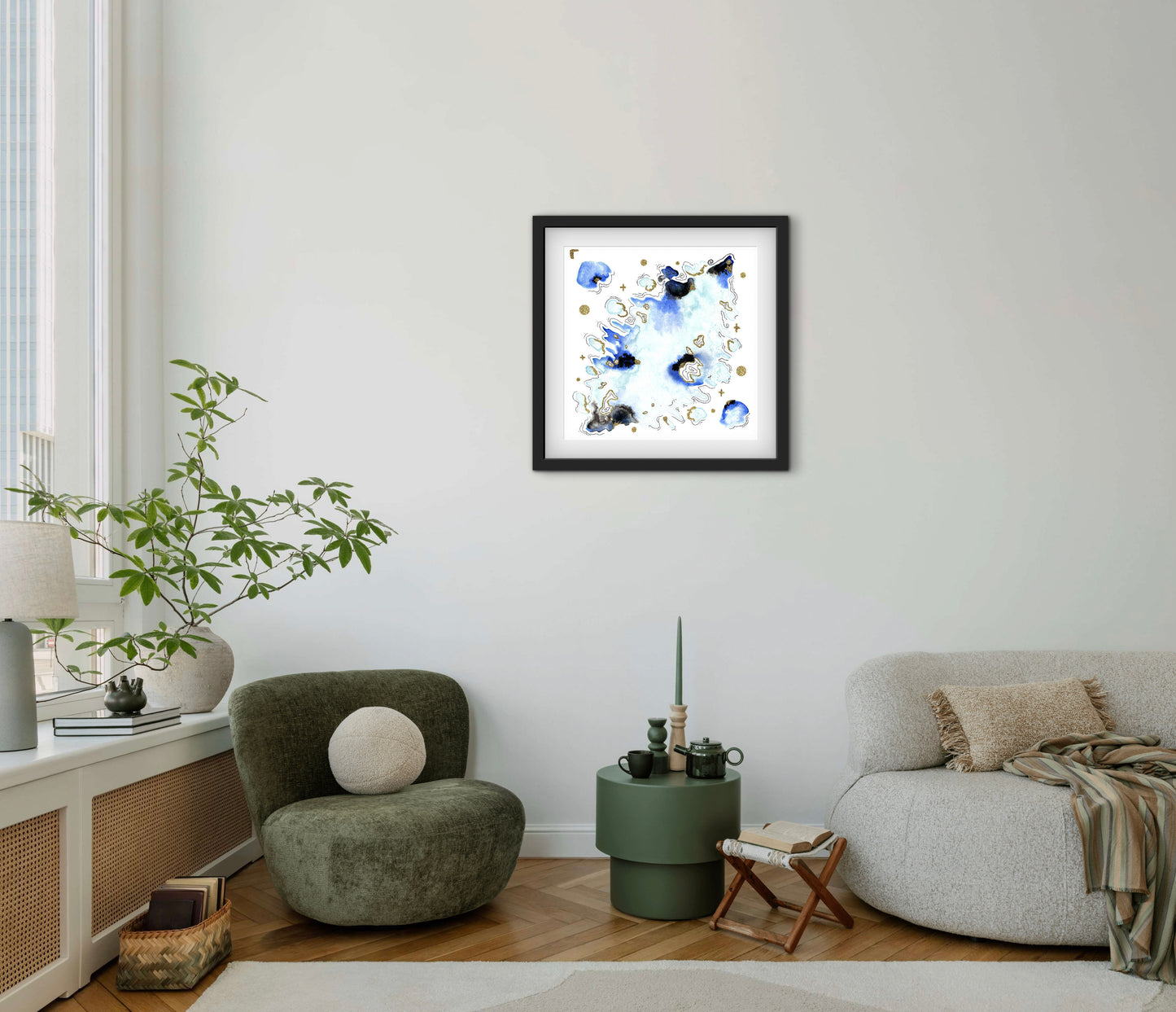 'Blue Burst No.2' - Limited Edition Fine Art Print - Signed by the Artist