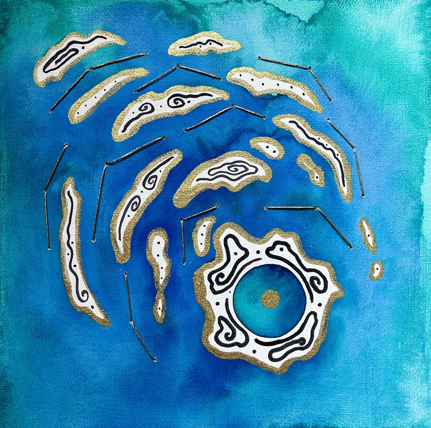 'Land / Break No. 2' Embellished Art Print - Signed by the Artist - Limited Edition