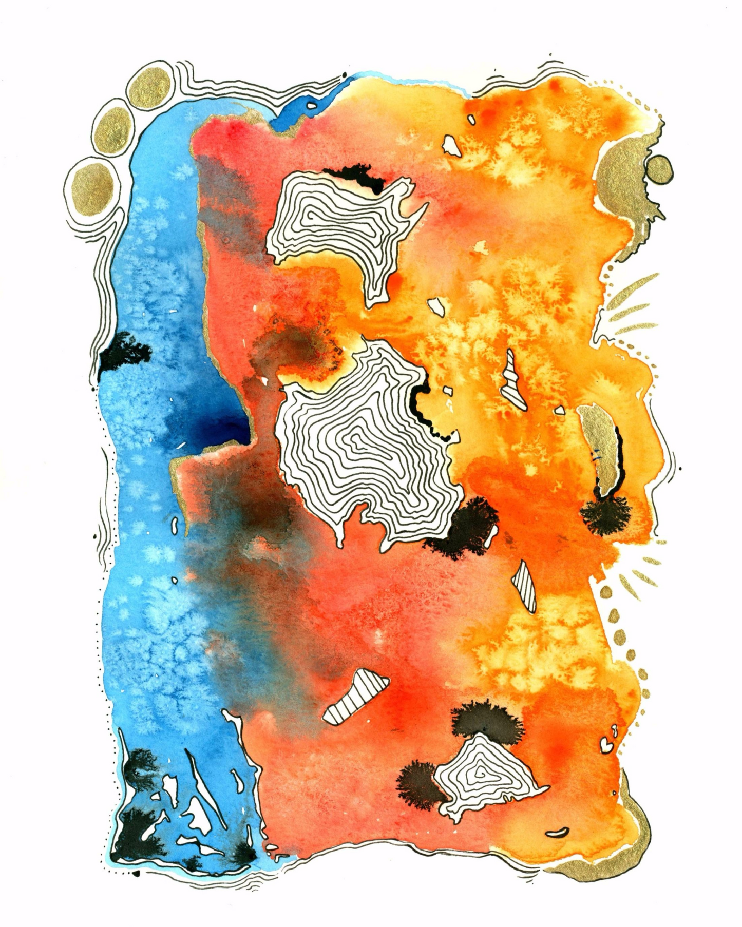 'Lava Lake' Fine Art Print