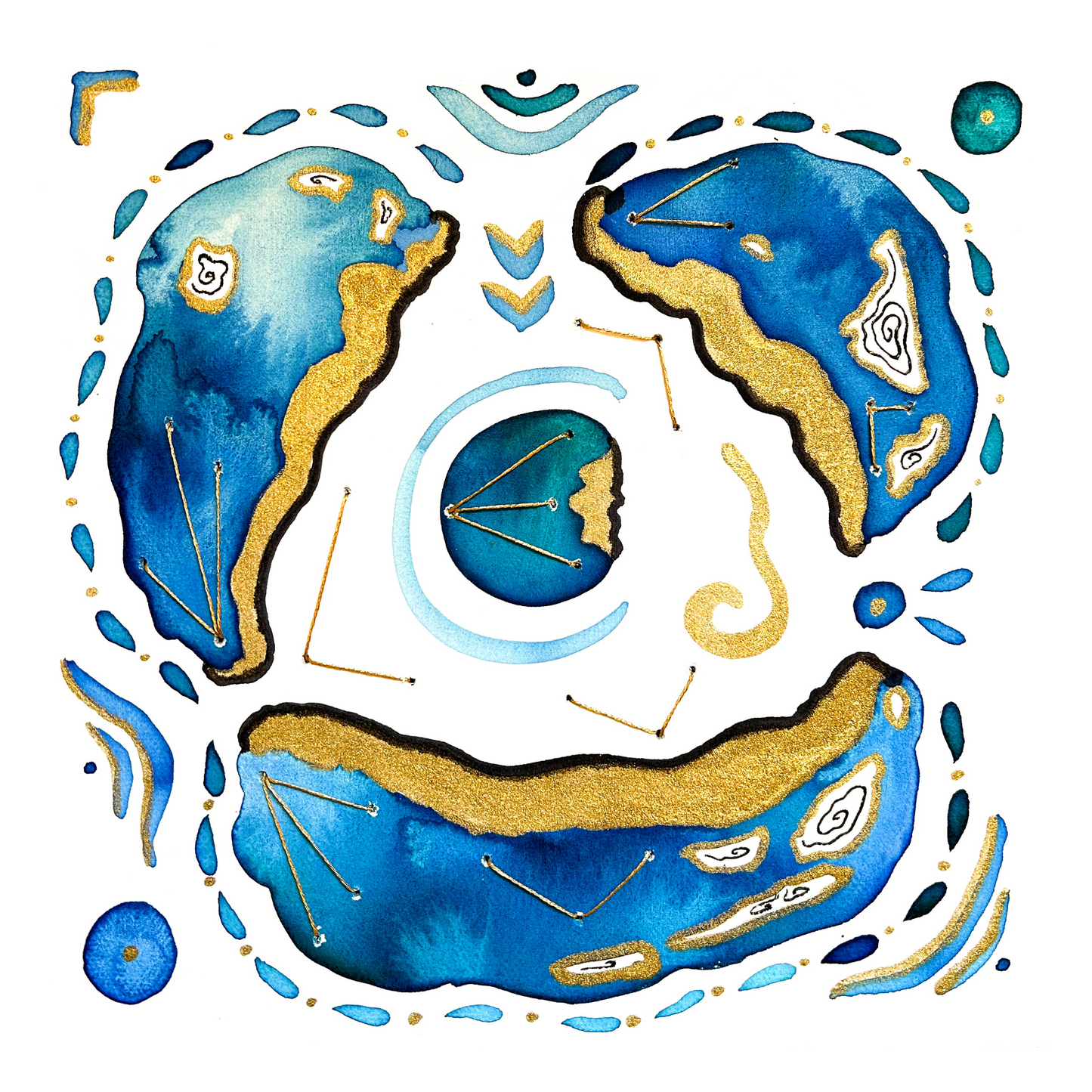 'Sand Magic' Embellished Art Print - Signed by The Artist - Limited Edition