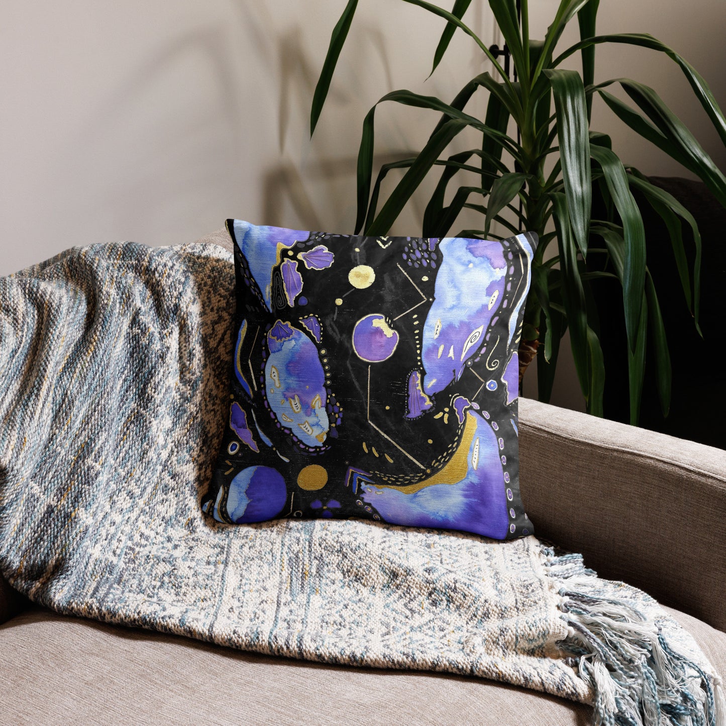Cosmic Ocean (Dark) Pillow