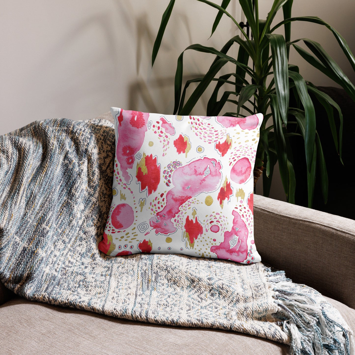 Pink World Pillow