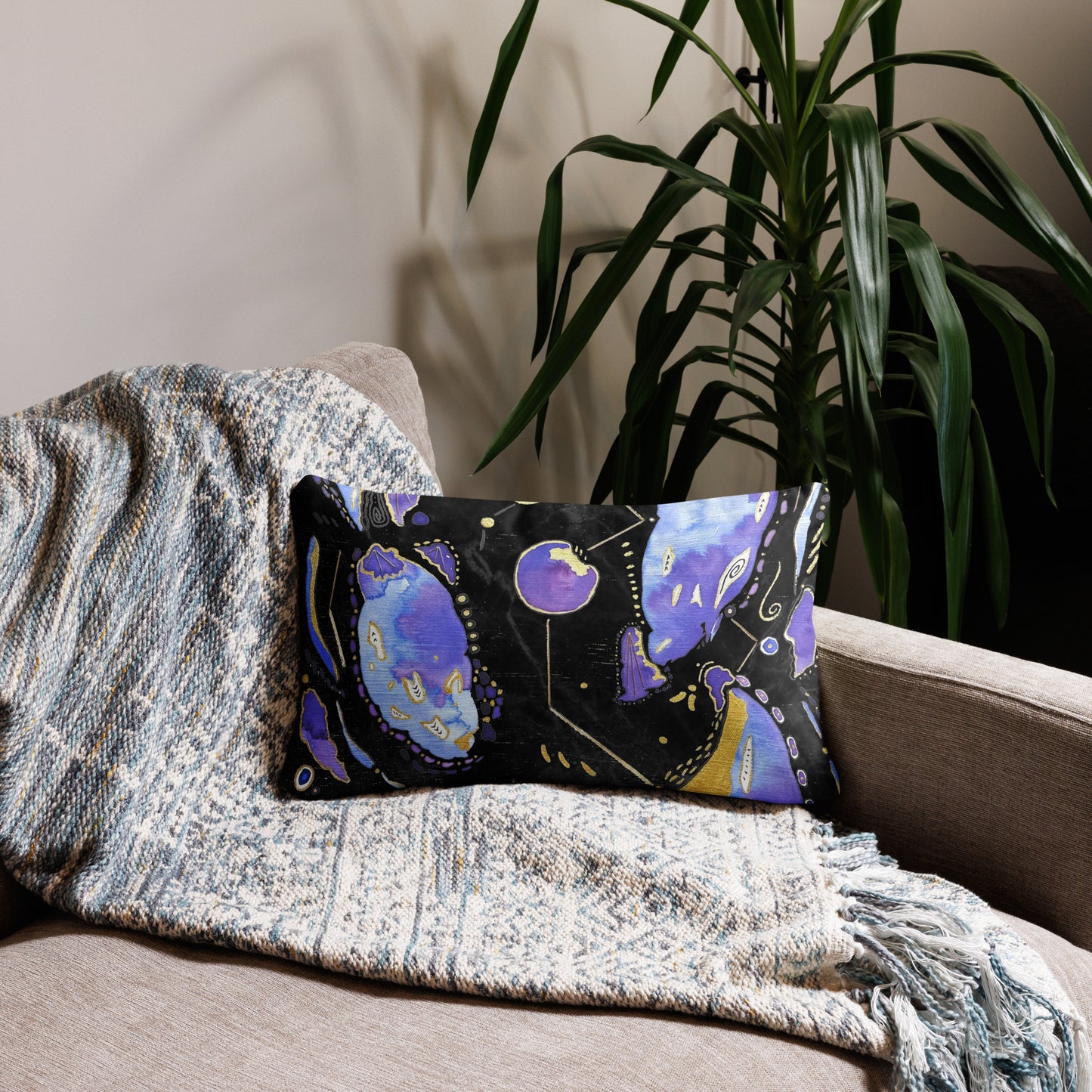 Cosmic Ocean (Dark) Pillow