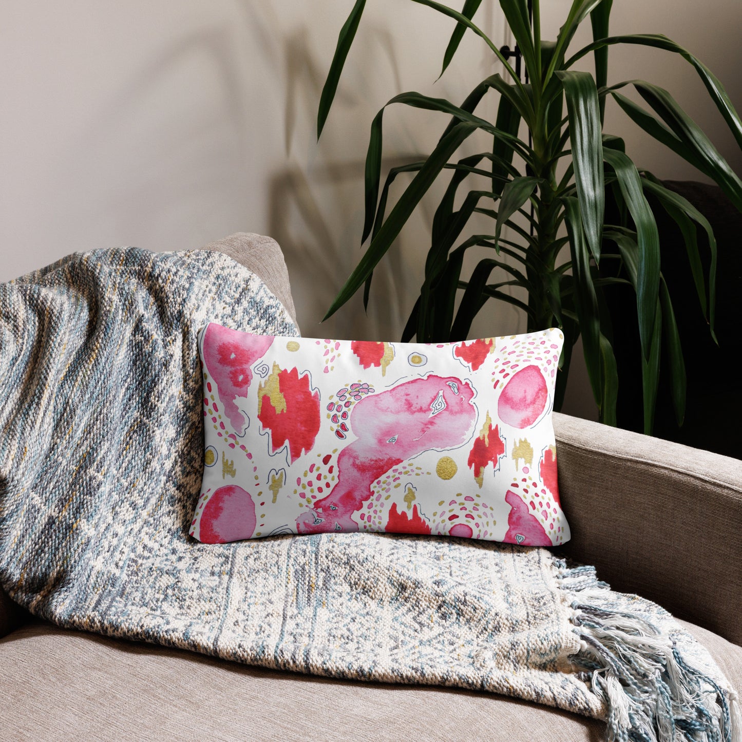 Pink World Pillow