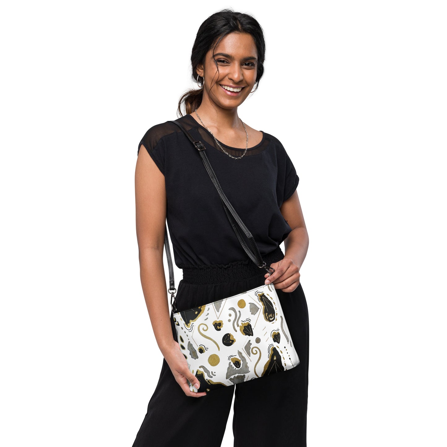 Delta Onyx Crossbody Bag