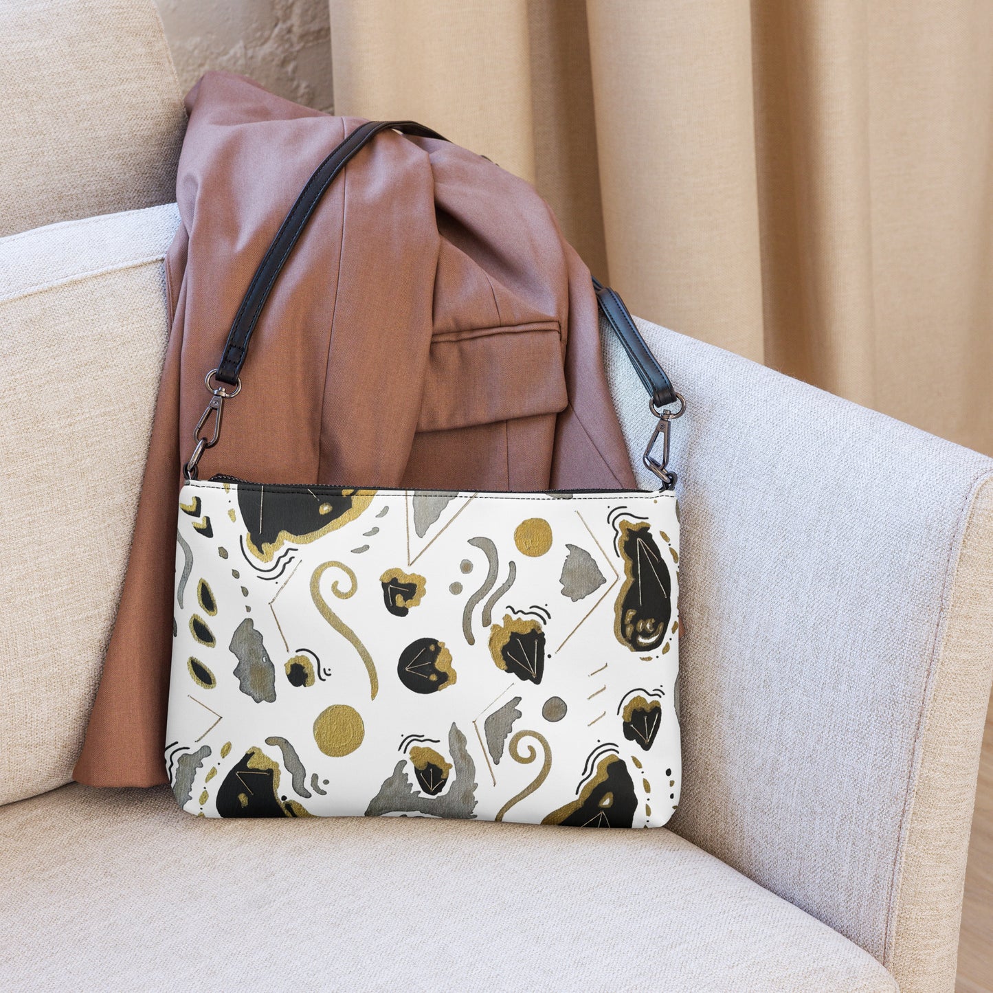 Delta Onyx Crossbody Bag