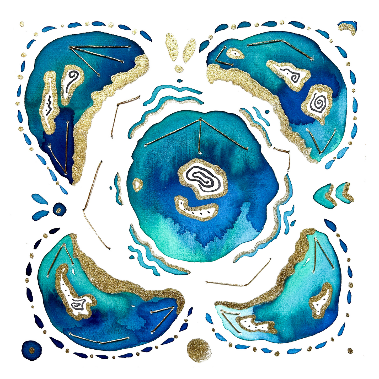 'Sand Magic No.2' Embellished Art Print - Signed By the Artist - Limited Edition
