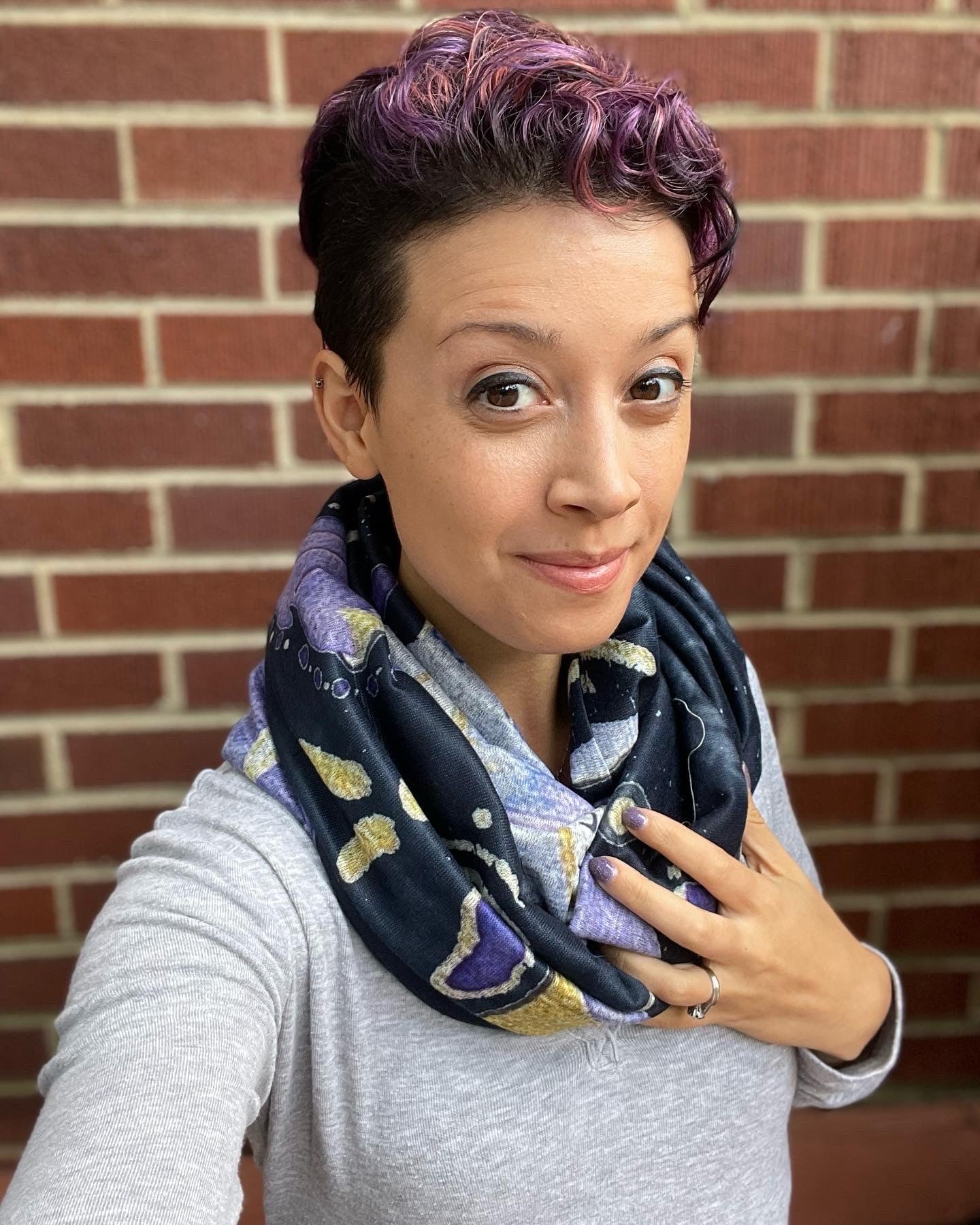 Cosmic Ocean Dark Infinity Scarf