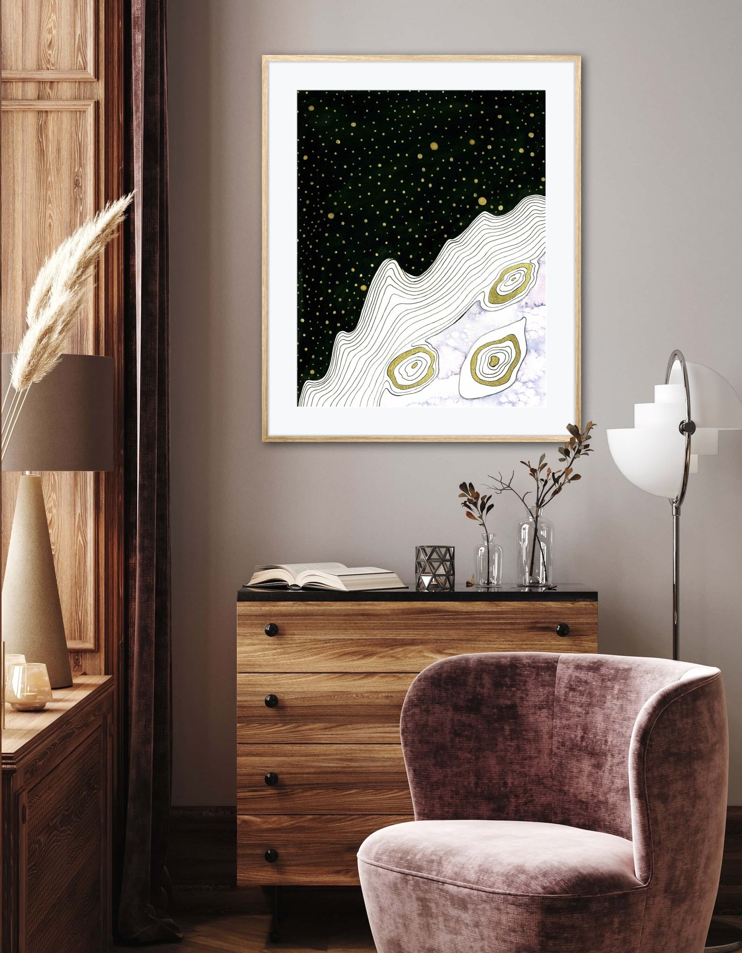 Interstellar Abstract Embellished Fine Art Print - Signed By The Artist