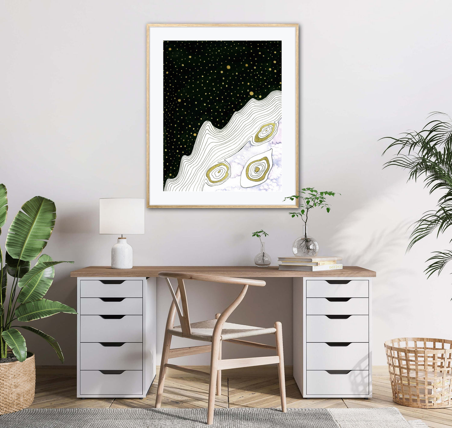 Interstellar Abstract Embellished Fine Art Print - Signed By The Artist