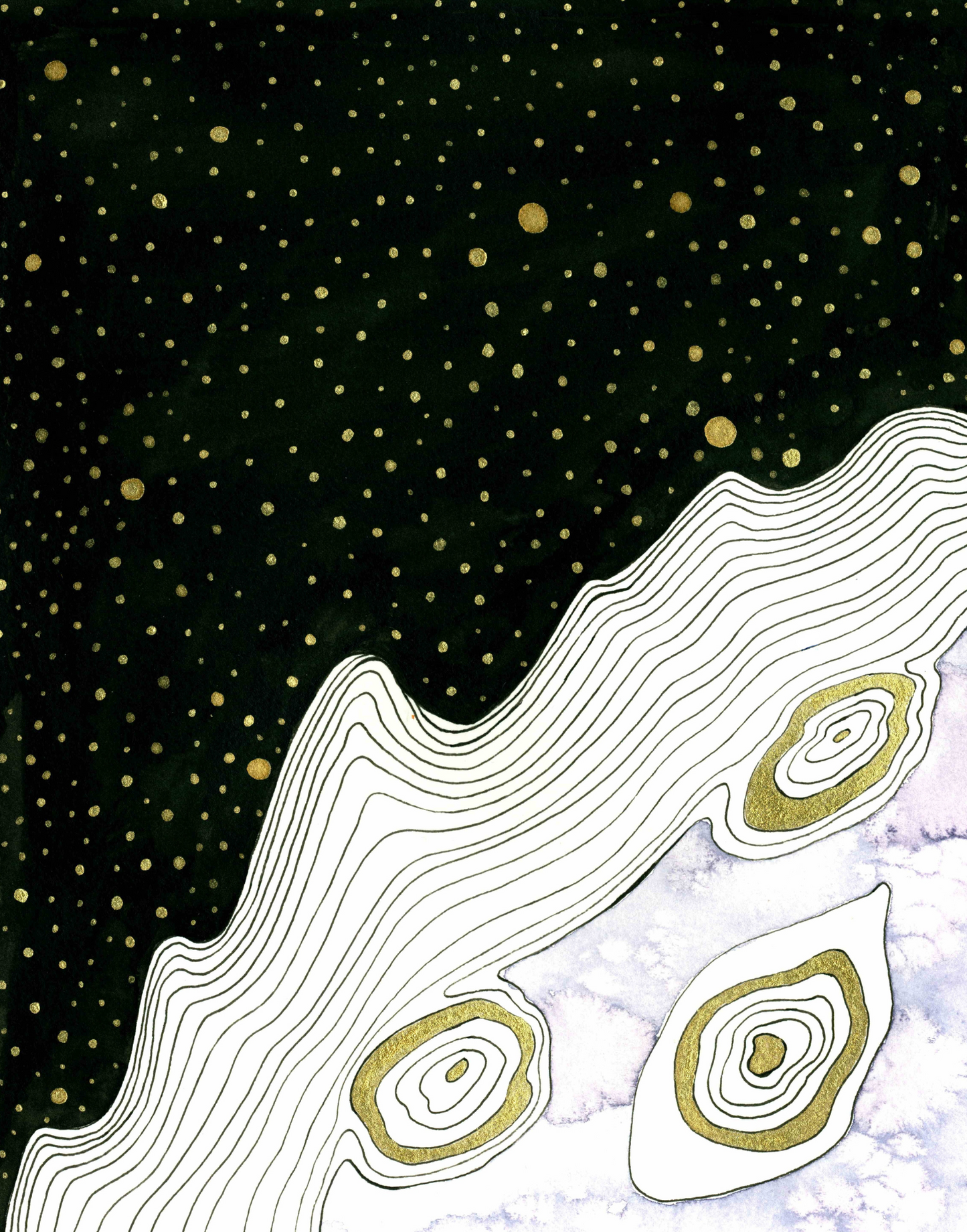 Interstellar Abstract Embellished Fine Art Print - Signed By The Artist